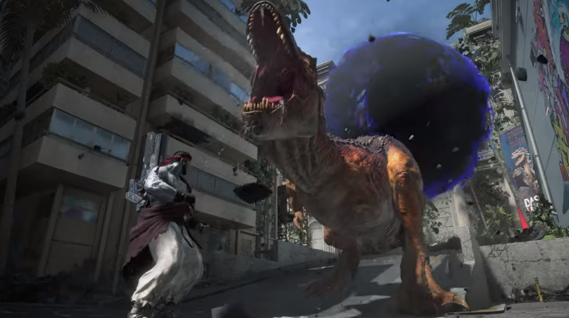 《異域龍潮》將與《快打旋風6》合作。（翻攝自YouTube頻道「Exoprimal」）