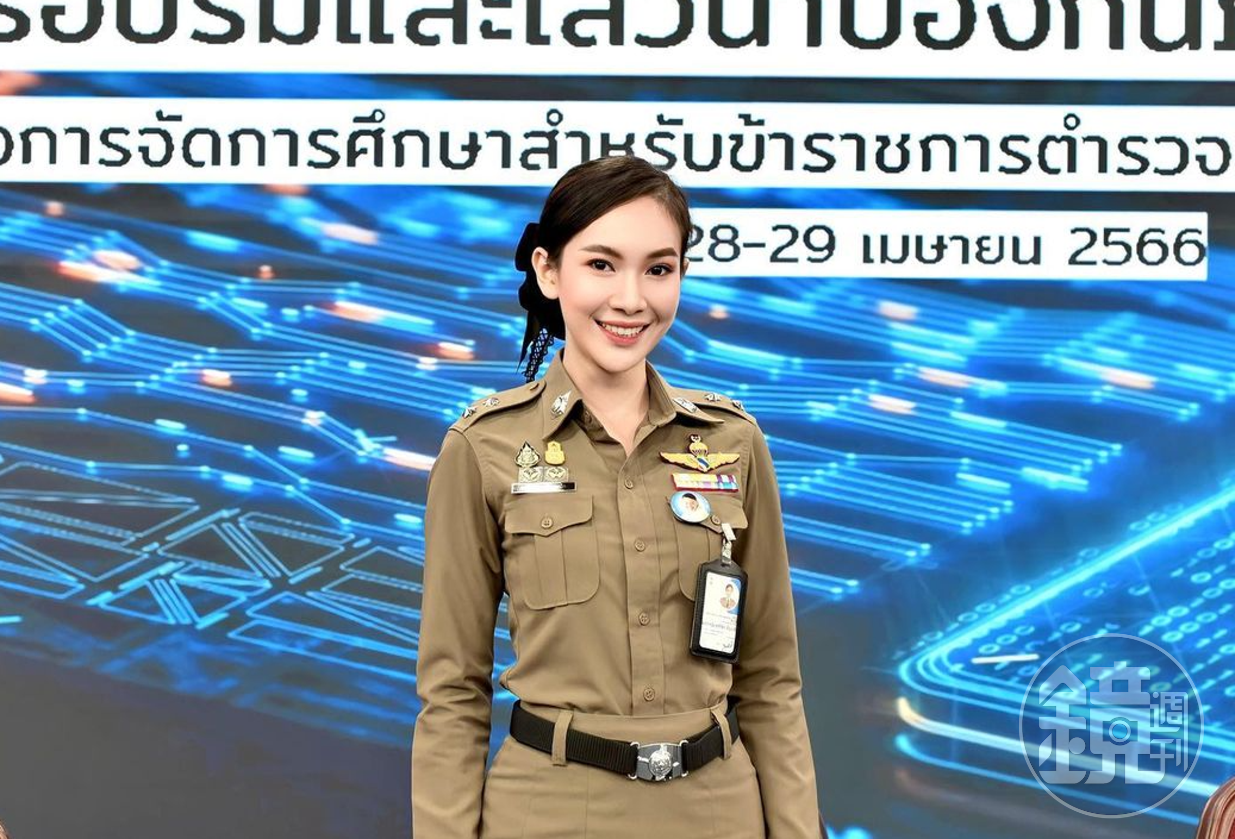 阿媞提雅在2020年加入警察團隊,並成為警方發言人。(翻自《Sanook》)