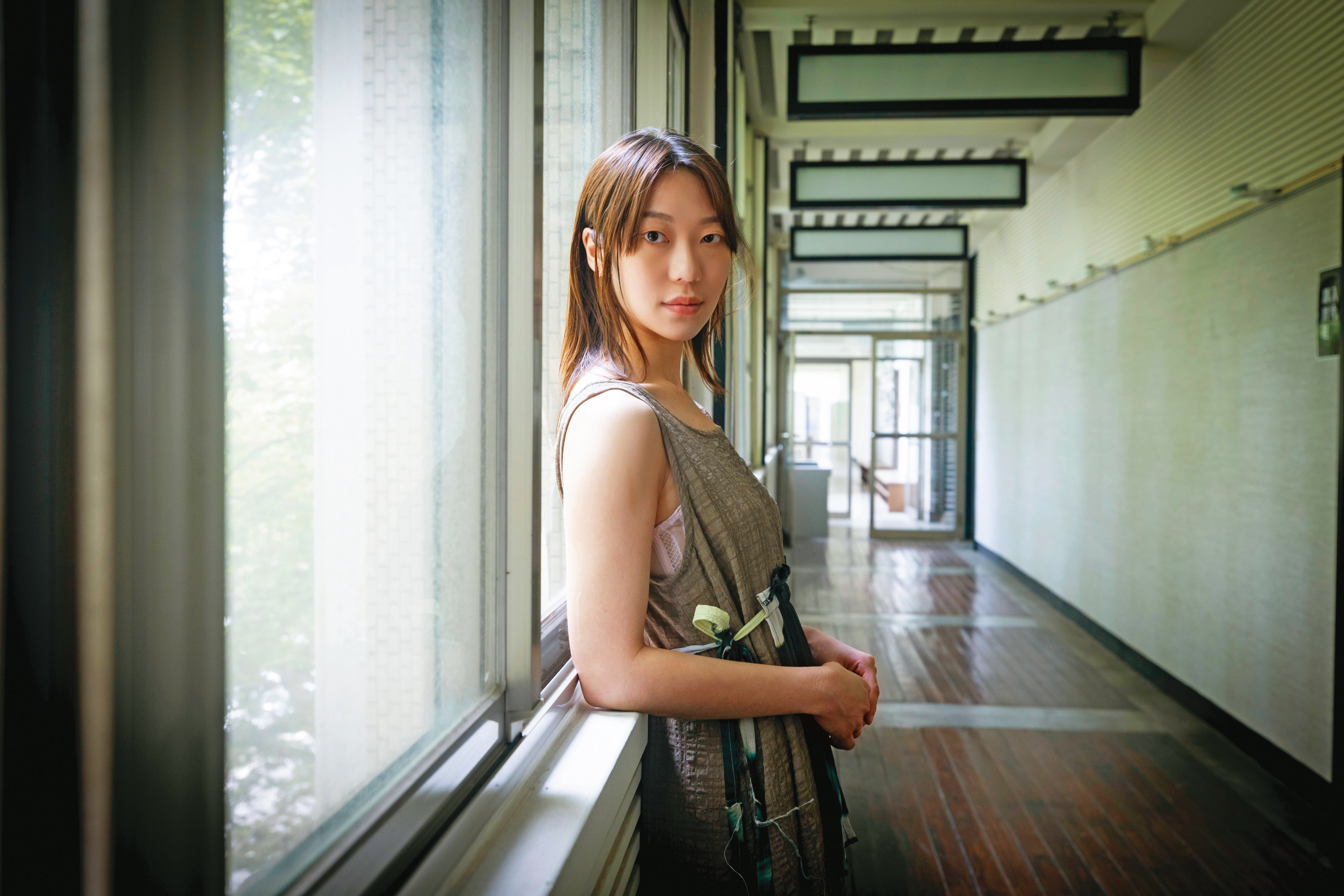 我們和蘇清歌約在台灣藝術大學拍照，她說畢業後再沒有進來過。