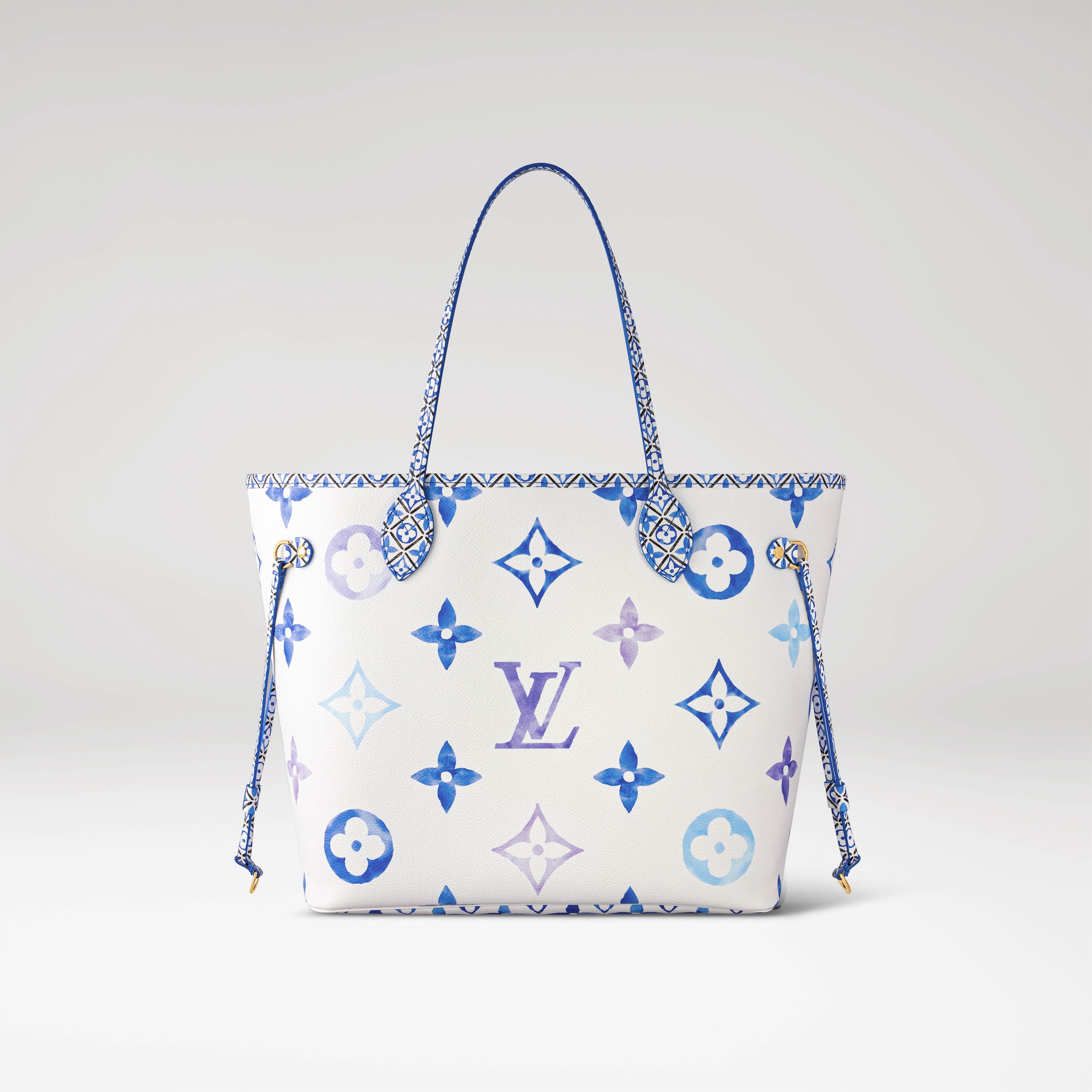 LV By The Pool Neverfull MM blue。NT$80,000（路易威登提供）