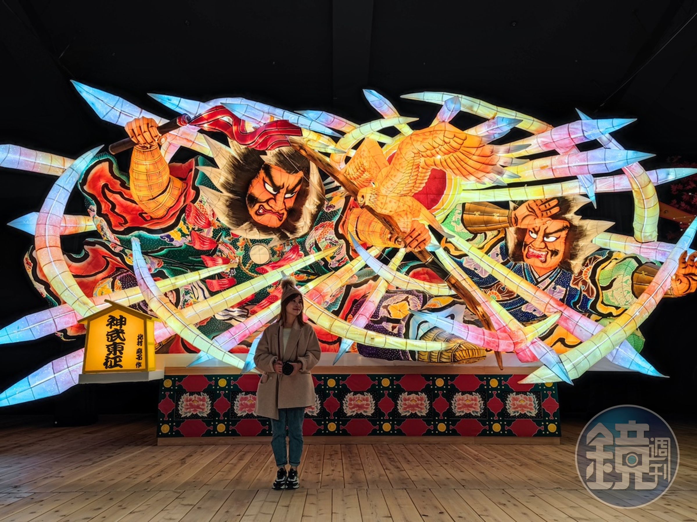 青森屋疫情後開啟全新的劇場「陸奧祭典屋」，視覺上相當震撼。