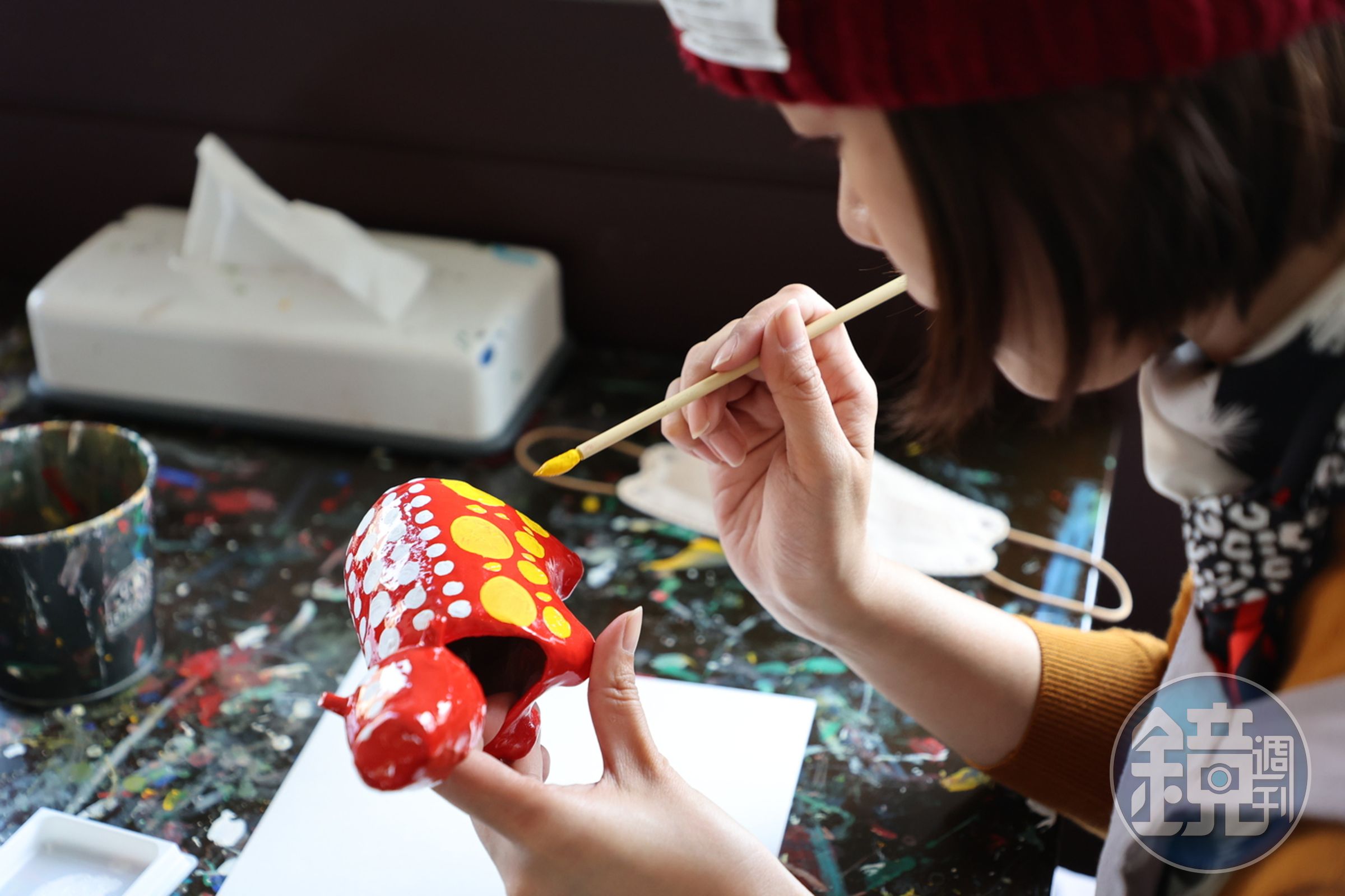 彩繪赤牛可以帶回家作為紀念品。