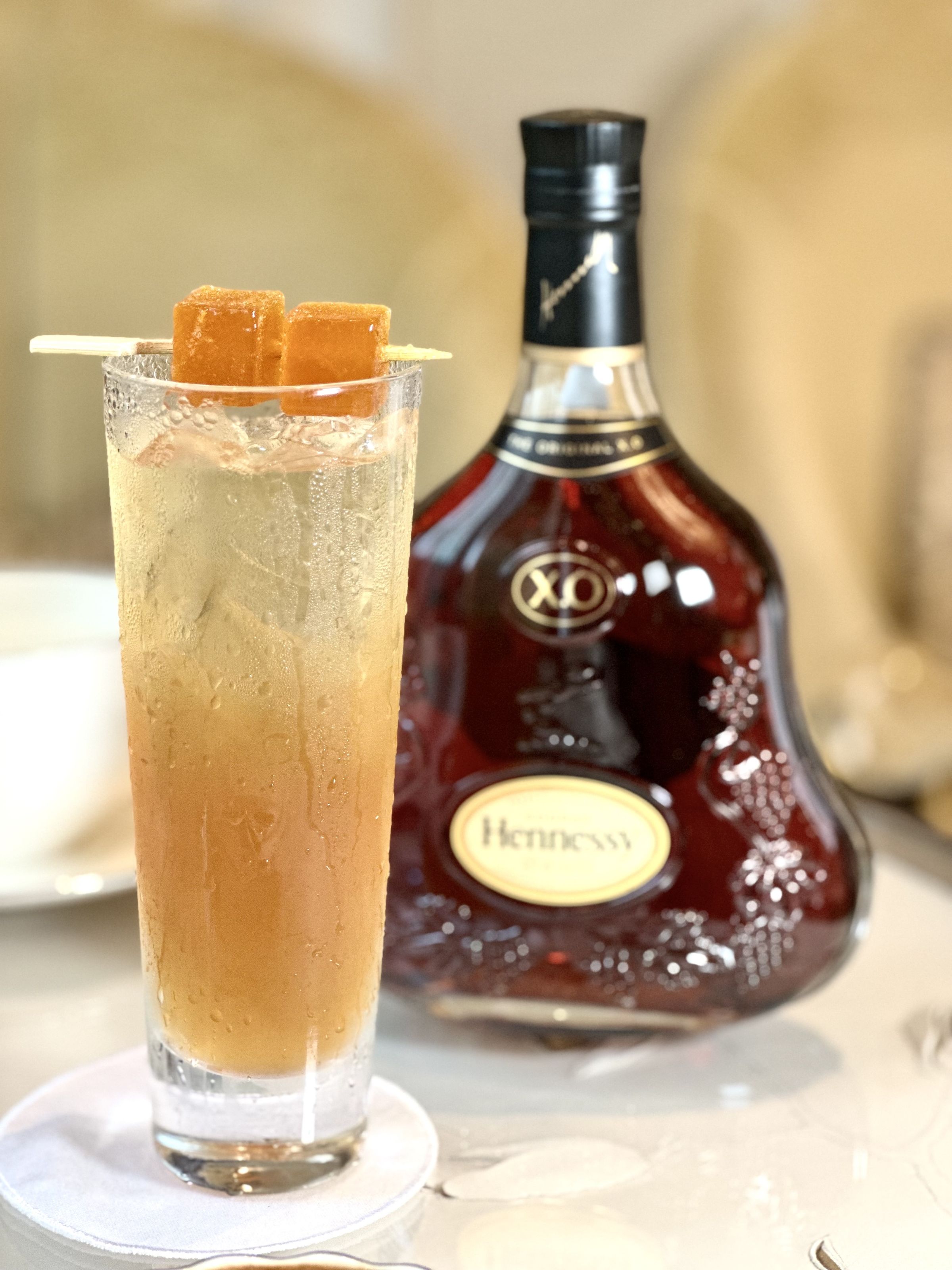「微醺干邑下午茶」可另外選擇香檳或軒尼詩飲品，這款「Hennessy Mule」以薑汁風味融合軒尼詩干邑白蘭地，非常適合炎熱夏日。