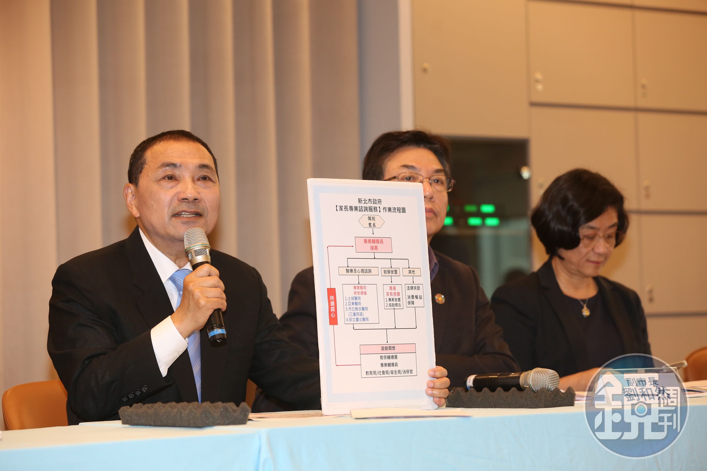 侯友宜今無預警主持幼兒園餵藥事件的司法進度說明會,希望檢方盡速釐清相關案情。