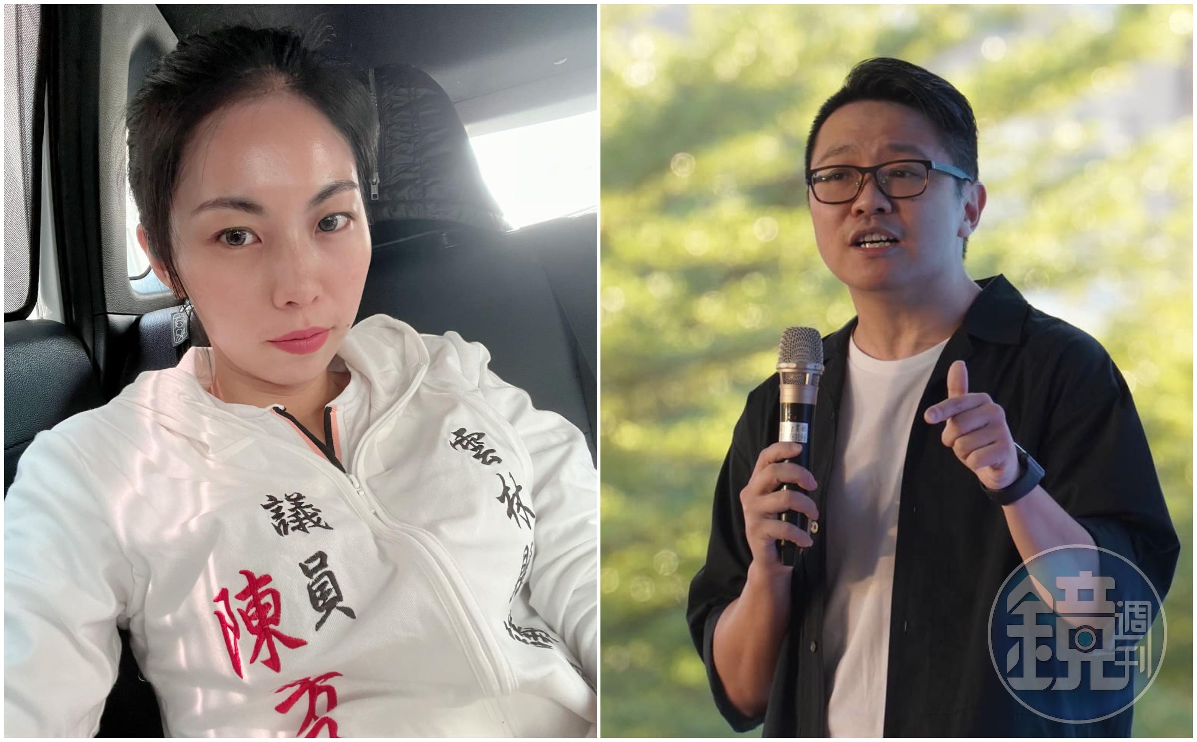 雲林縣議員陳芳盈(左圖)指控朱凱翔性(右圖)騷擾。(翻攝陳芳盈臉書、朱凱翔臉書)