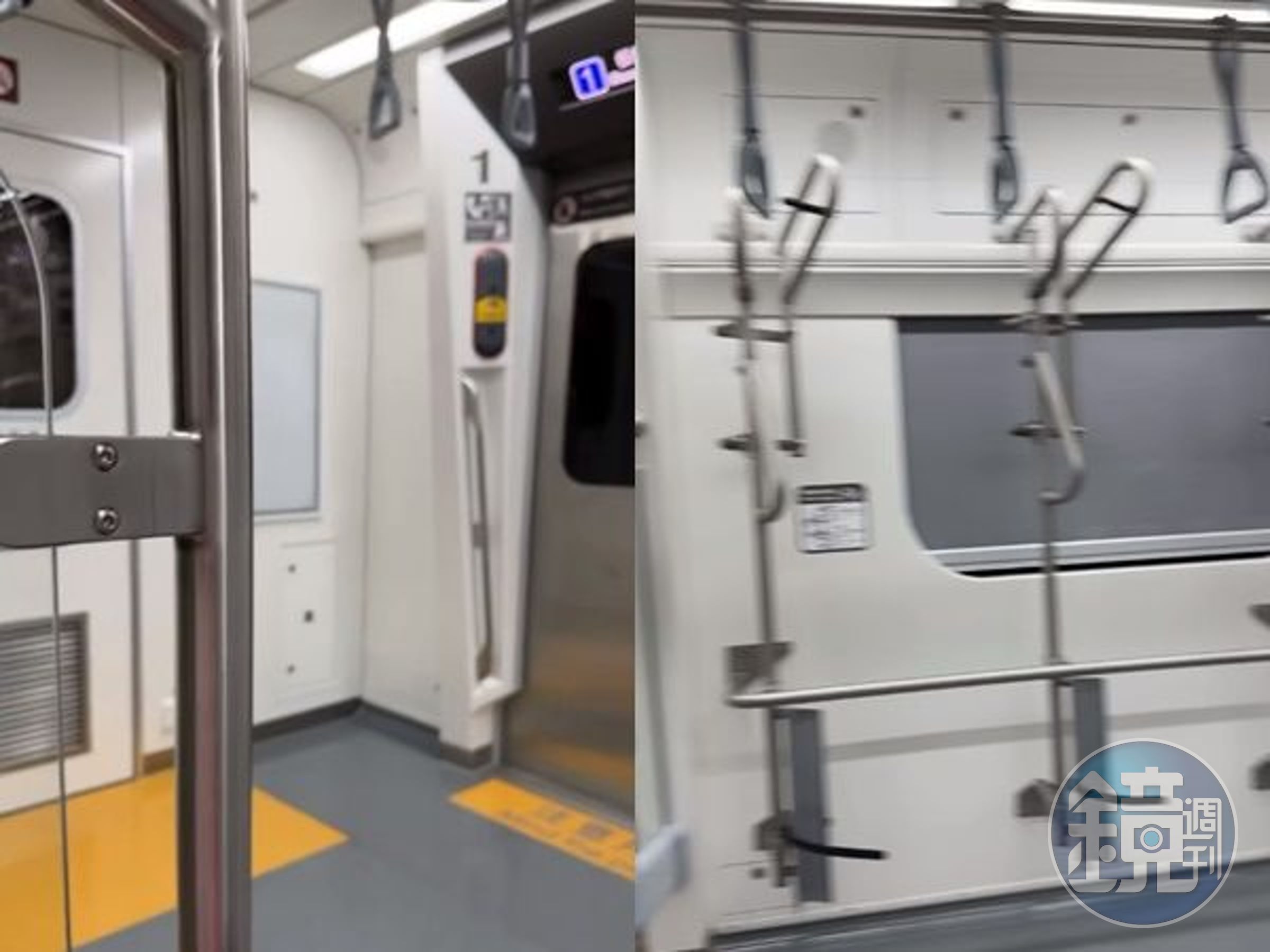 被公審女網友PO出當時車廂內空曠照。（翻攝自臉書）