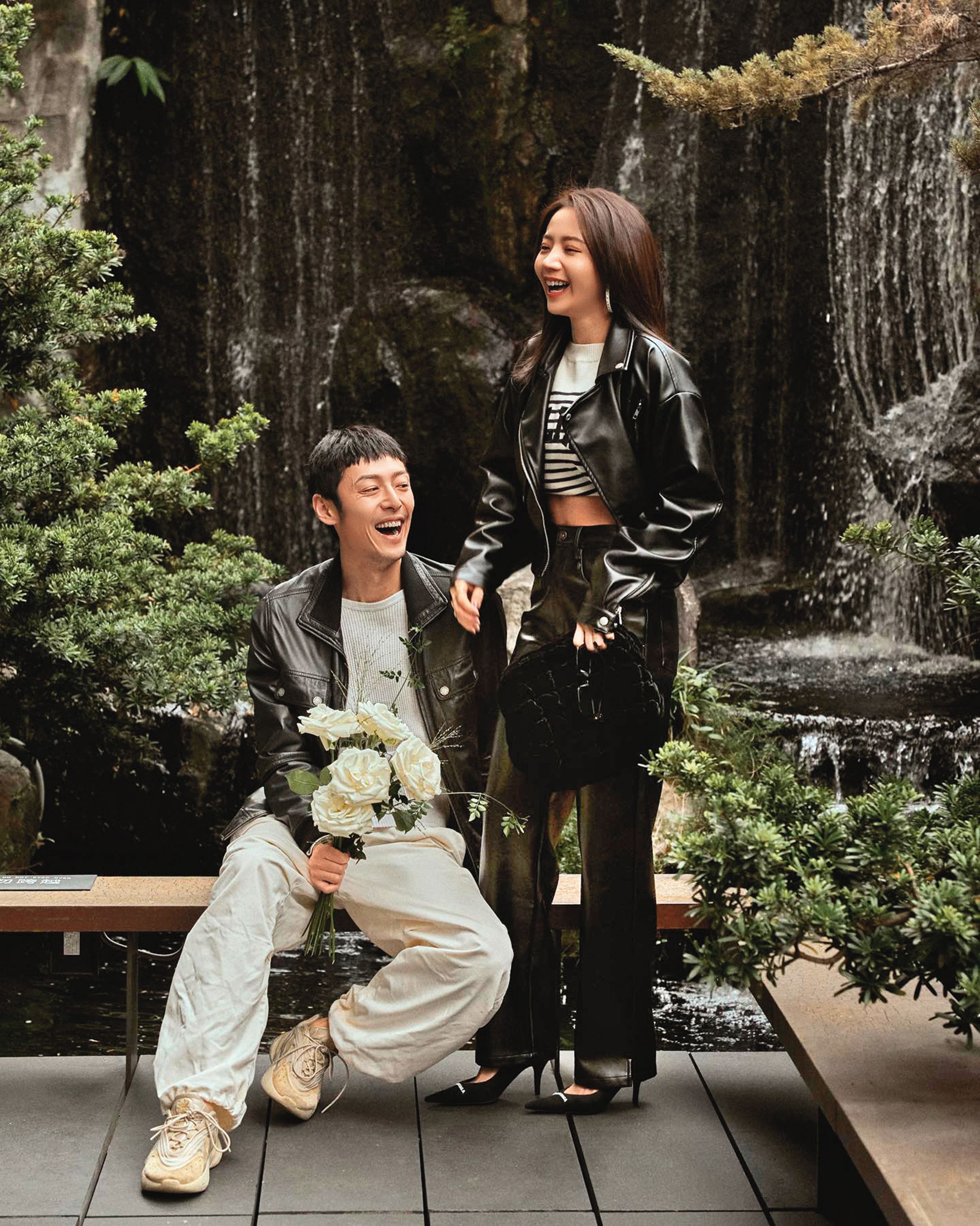 陳艾琳(右)和阿翔離婚後,火速與顏庭笙(左)結婚生子。(翻攝自陳艾琳臉書)