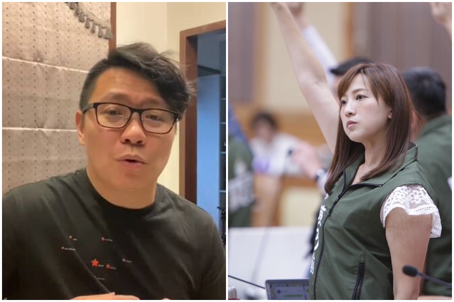 政壇「#me too」風暴持續延燒，朱凱翔再被指控性騷擾，這次受害者為議員陳乃瑜。（翻攝自YouTube、議員陳乃瑜臉書）