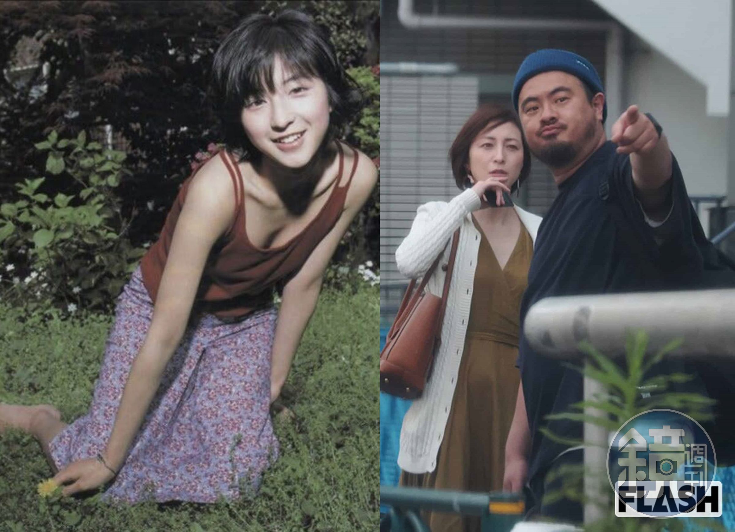 廣末涼子的「雙重不倫」交換的日記些許內容已經曝光，也讓當年清純甜美的她（左）瞬間黑化。（翻攝網路）