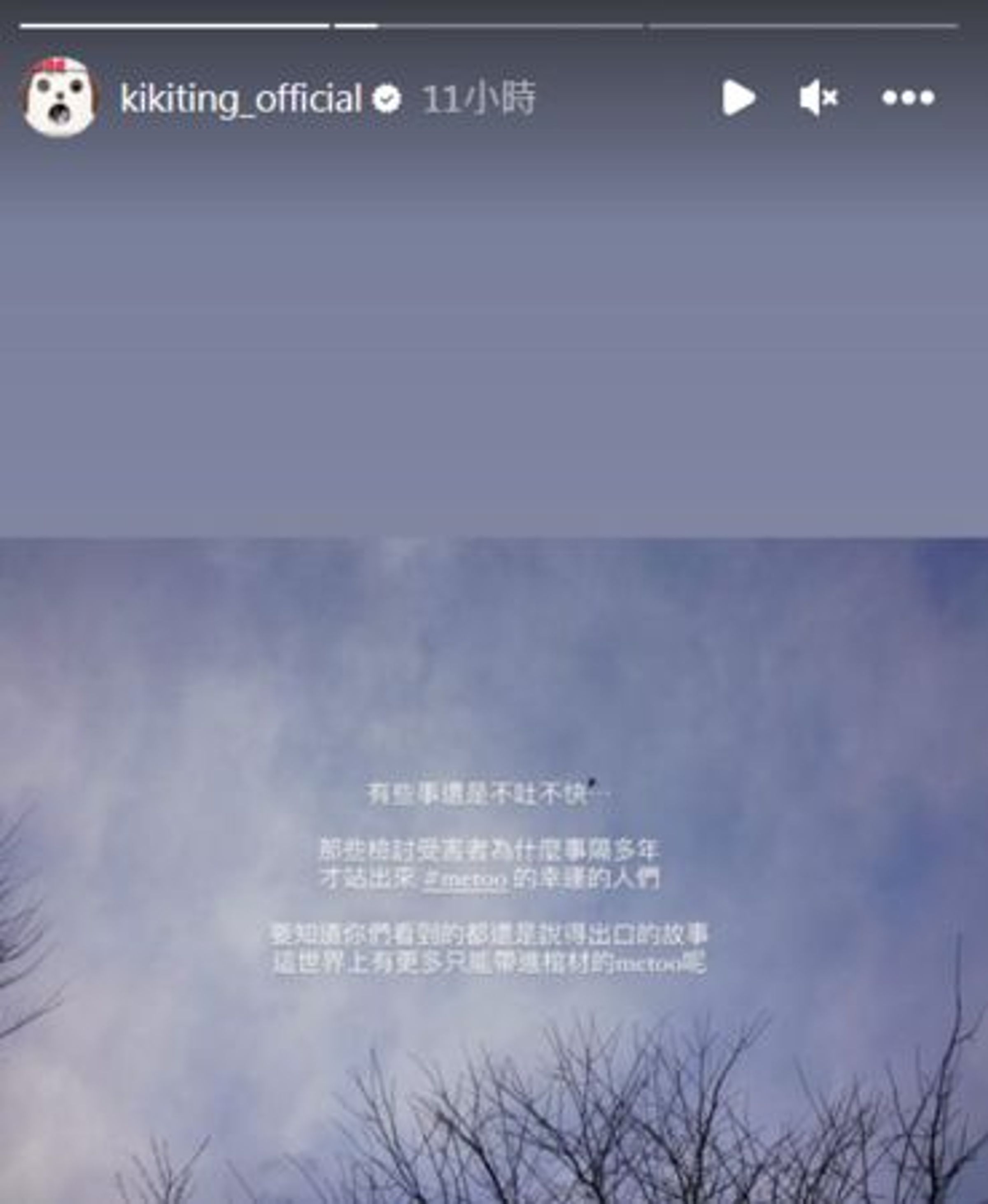 丁文琪發文很多都關家庭,然而最近她也透露了對me too受害者的不捨。(翻攝自丁文琪IG)