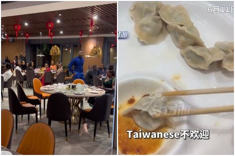 中國籍老闆娘堅持一個中國，趕走台灣女顧客。（翻攝自微博）