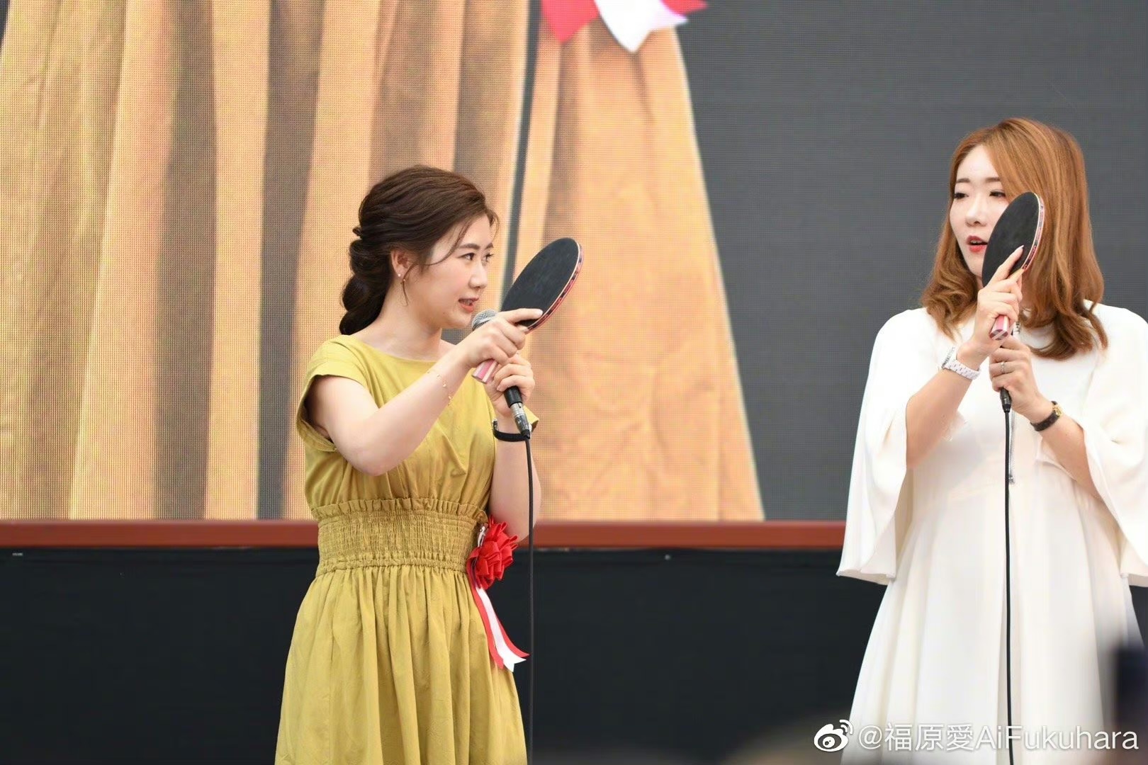 福原愛登上日媒「身價掉最嚴重的女藝人」榜首。（翻攝自福原愛微博）