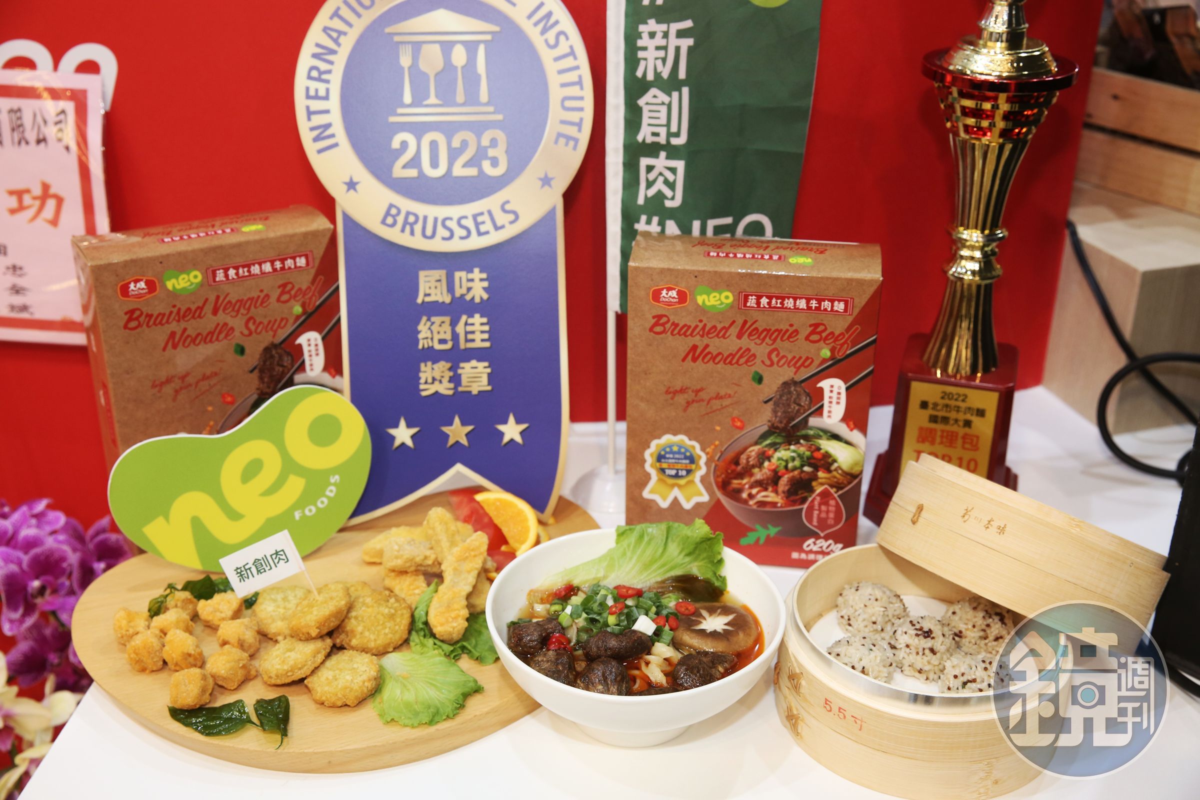 大成在台北國際食品展推出最高等級的「益活雞Holy Chicken」，希望能帶動農畜產業升級。