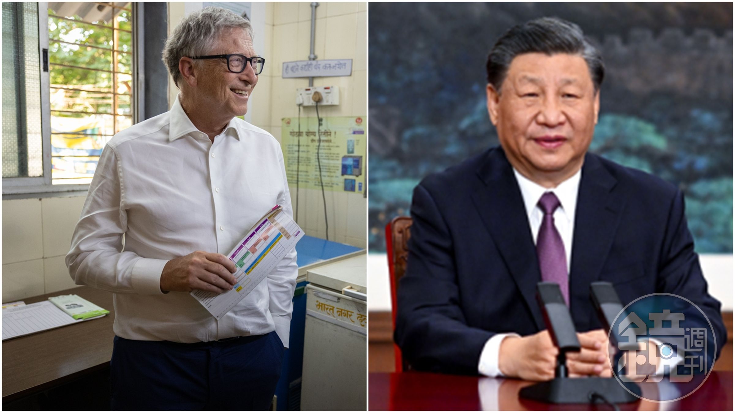 比爾蓋茲昨晚抵達北京，傳出週五將會見習近平。（翻攝自臉書＠Bill Gates、翻攝自中國外交部官網）
