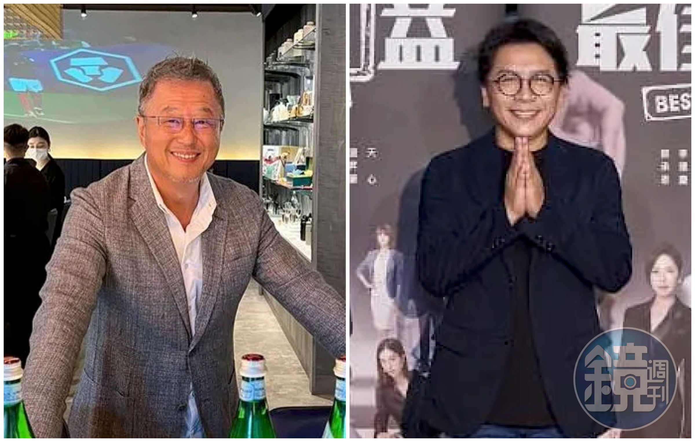 許傑輝（右圖）性騷爭議連環爆，王偉忠（左圖）對此回應。（翻攝許傑輝臉書、王偉忠臉書）