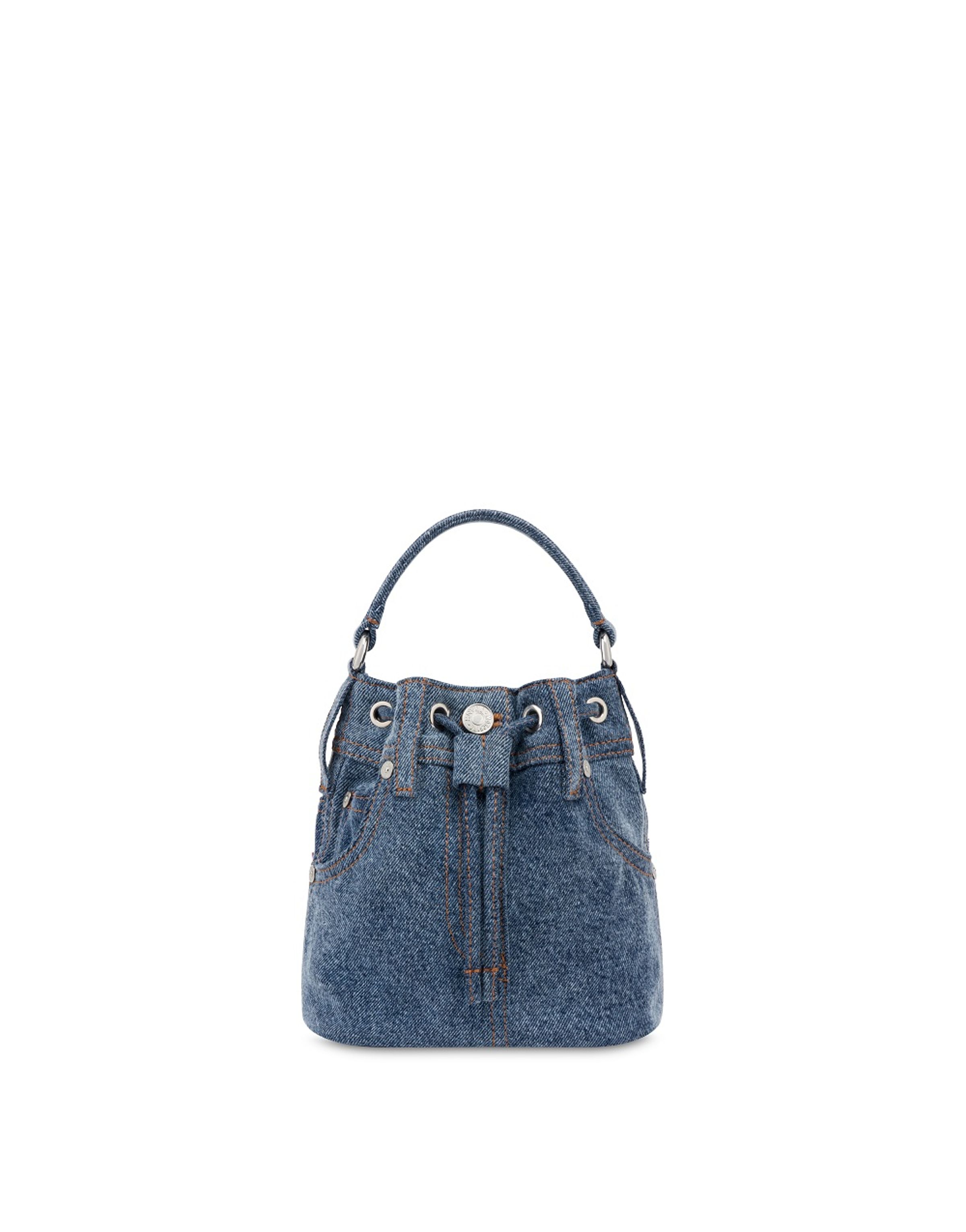M05CH1N0 JEANS束口水桶包。NT$22,300（藍鐘提供）