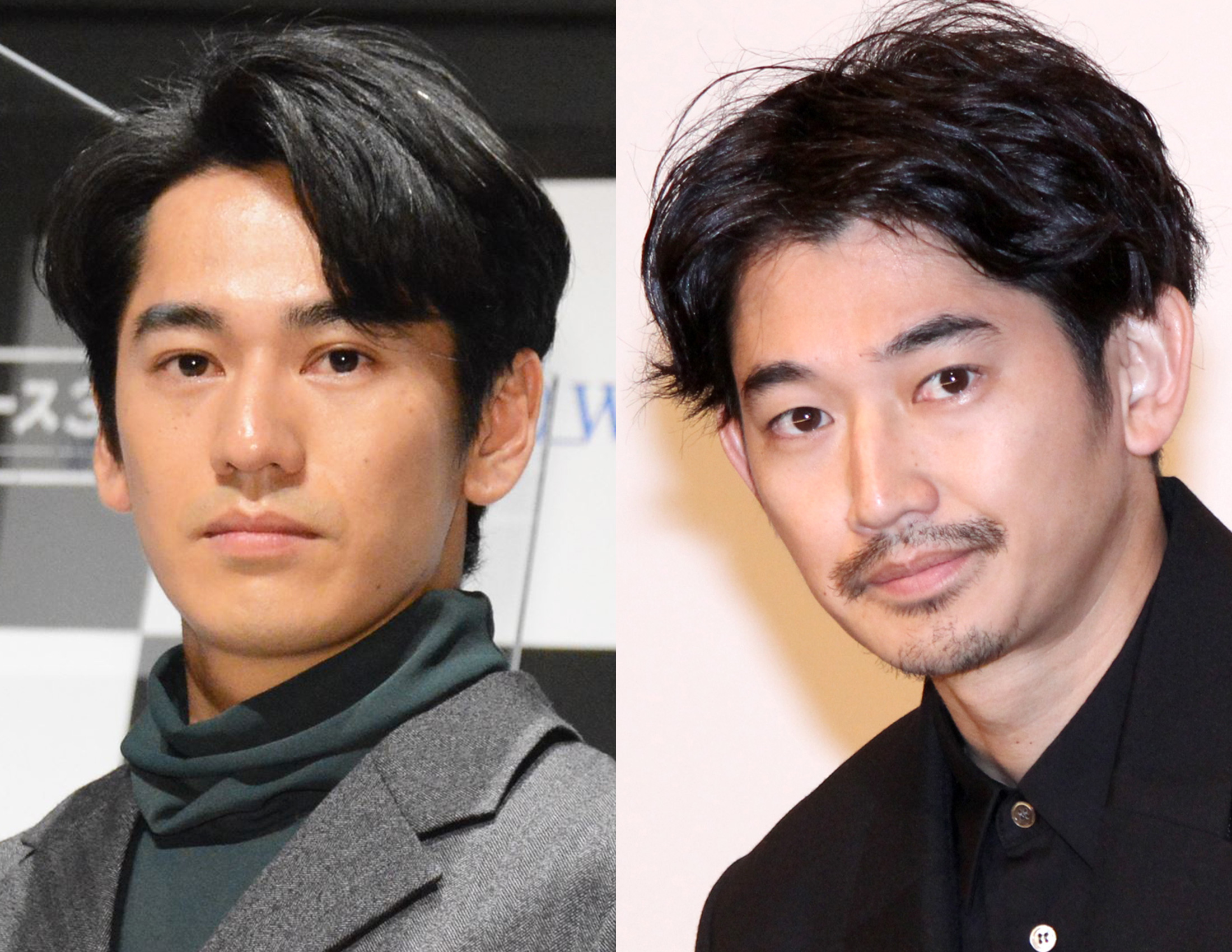 永山絢斗（左）與瑛太（現名永山瑛太）是藝界知名的兄弟，後者才在坎城發光發熱，結果前者因為持麻自毀演藝事業。（翻攝CINEMATODAY）