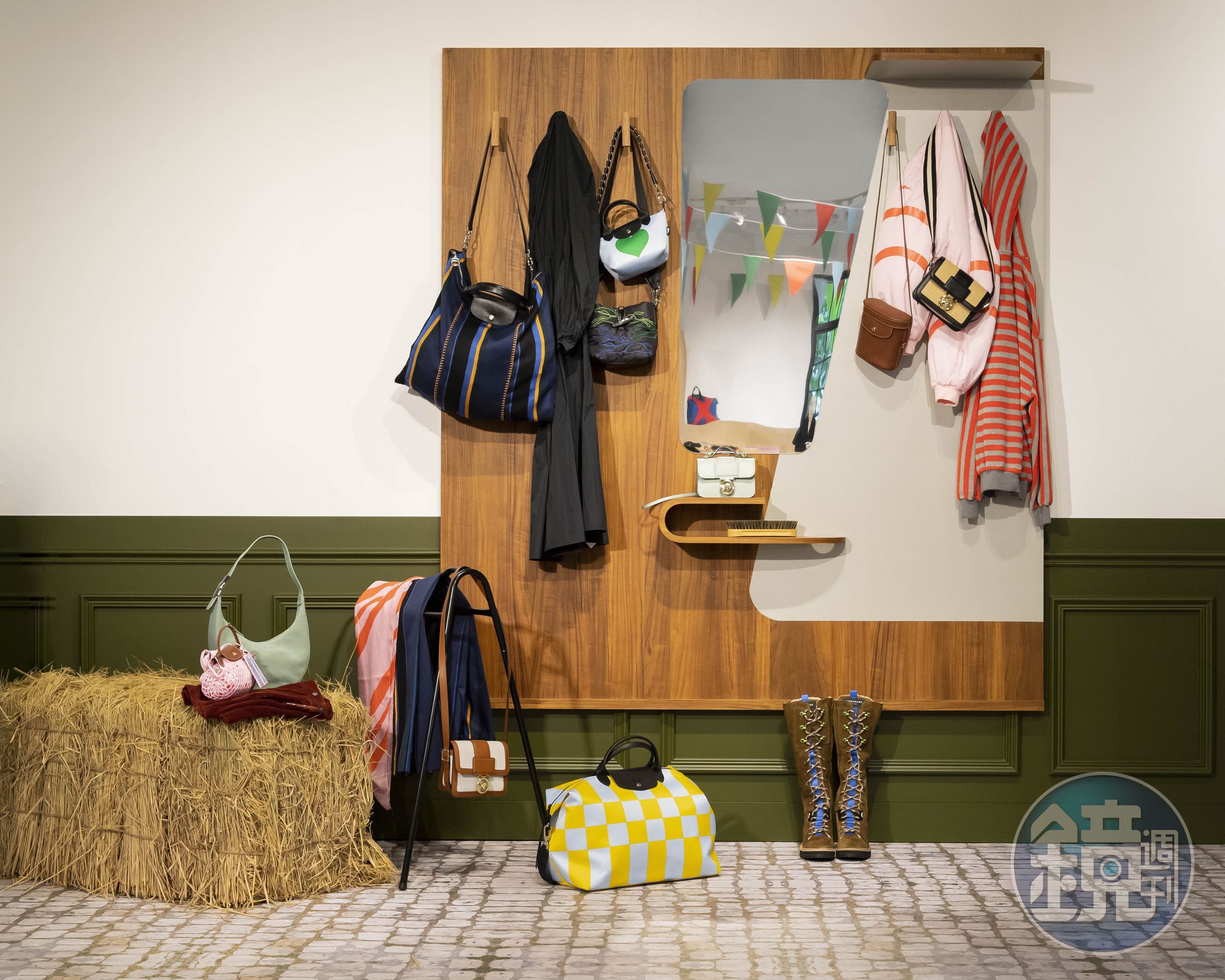 LONGCHAMP 2023秋冬新品預覽會現場。(LONGCHAMP提供)