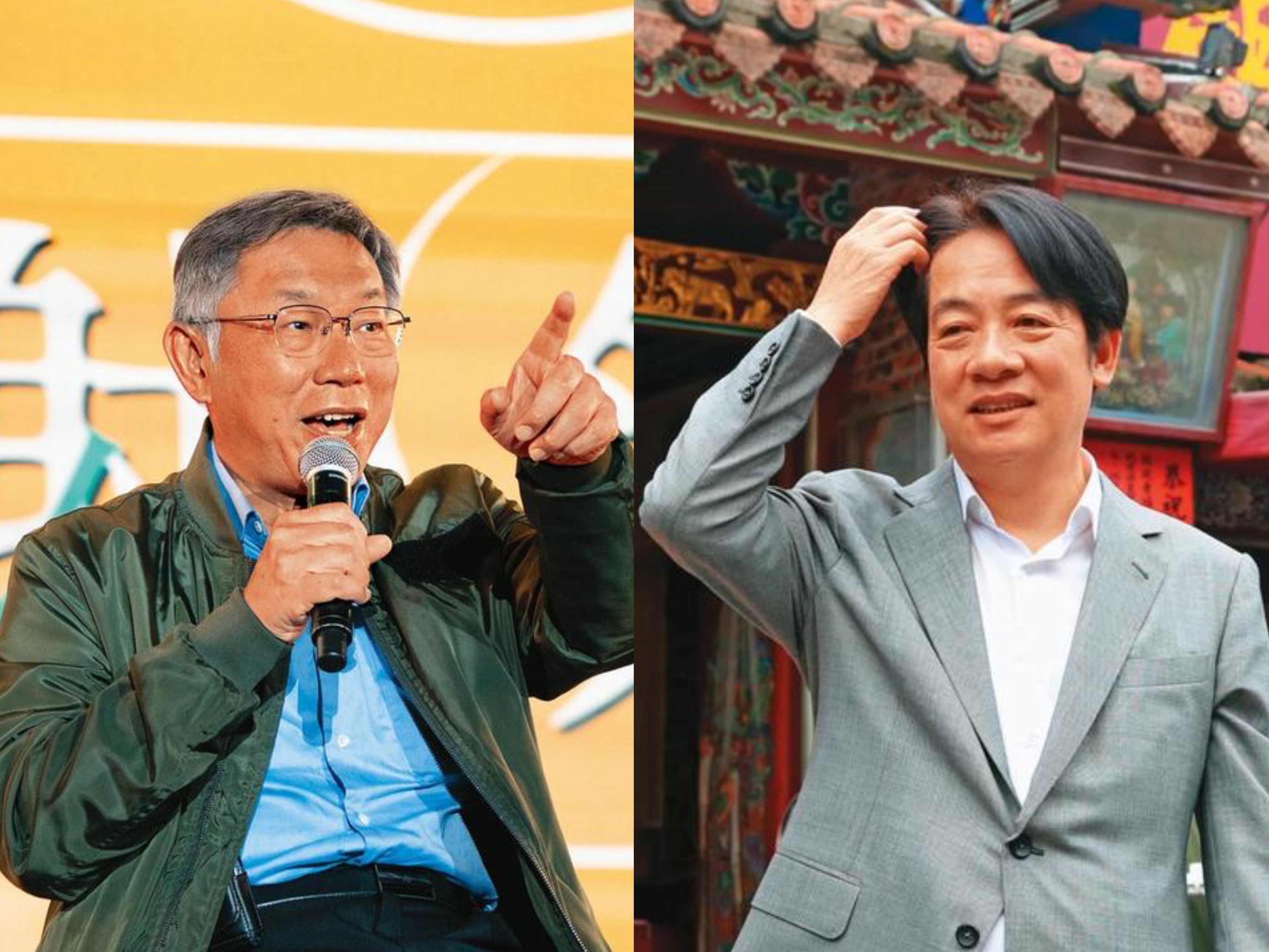 媒體最新民調,柯文哲支持度首度攀至第一,形成與賴清德對決局面。(民眾黨提供、本刊資料照)