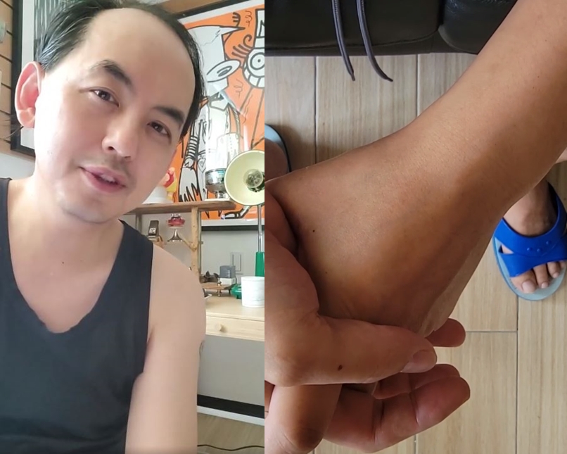 原只露腳、後秀禿頭的黃子佼，道歉並且自掀過往，甚至砲大S、小S、唐綺陽：「妳都沒祕密嗎？」（翻攝臉書）