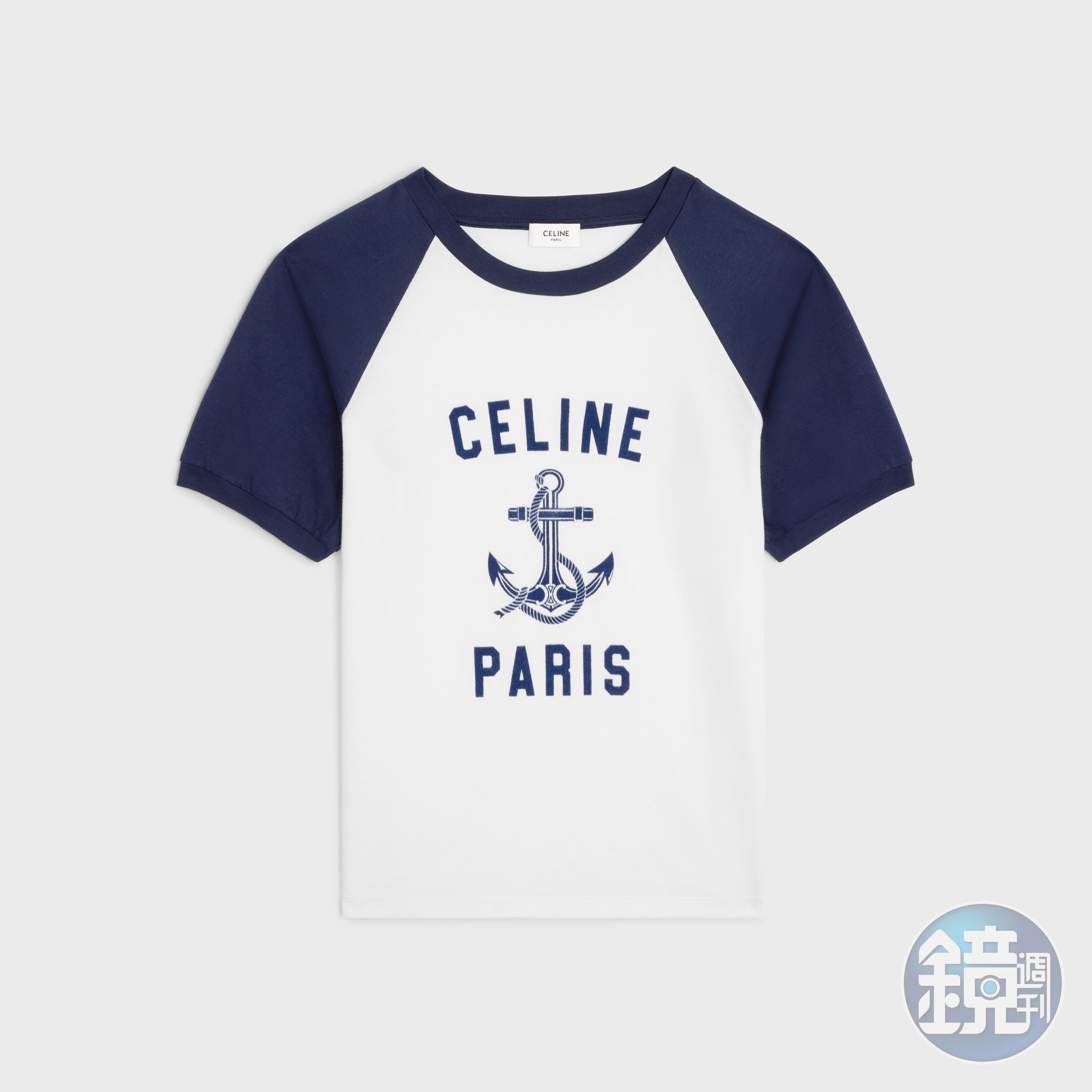 棉質平織布CELINE PARIS船錨T-Shirt。NT$20,500（CELINE提供）