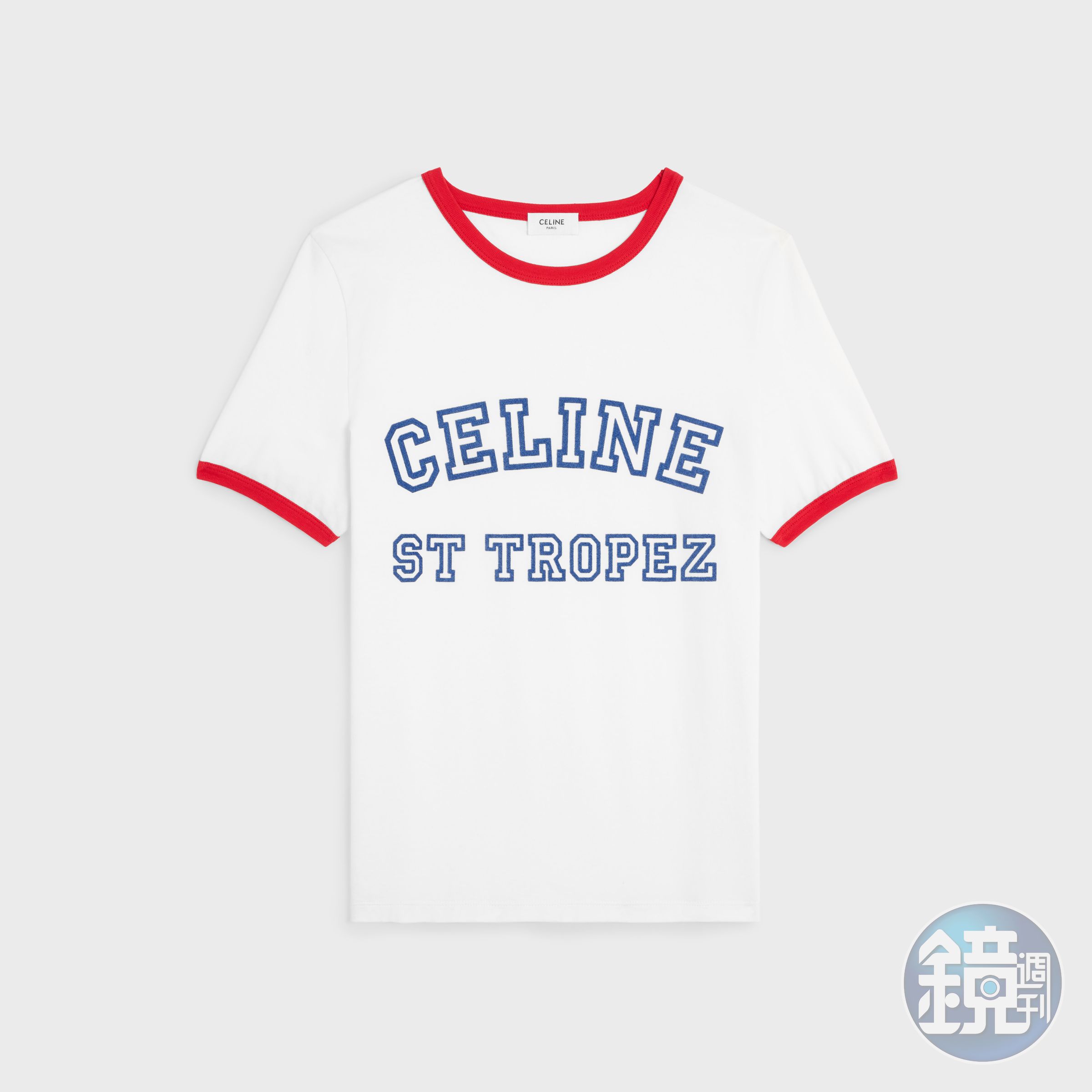 棉質平織布ST TROPEZ 70年代風格T-Shirt。NT$20,500（CELINE提供）