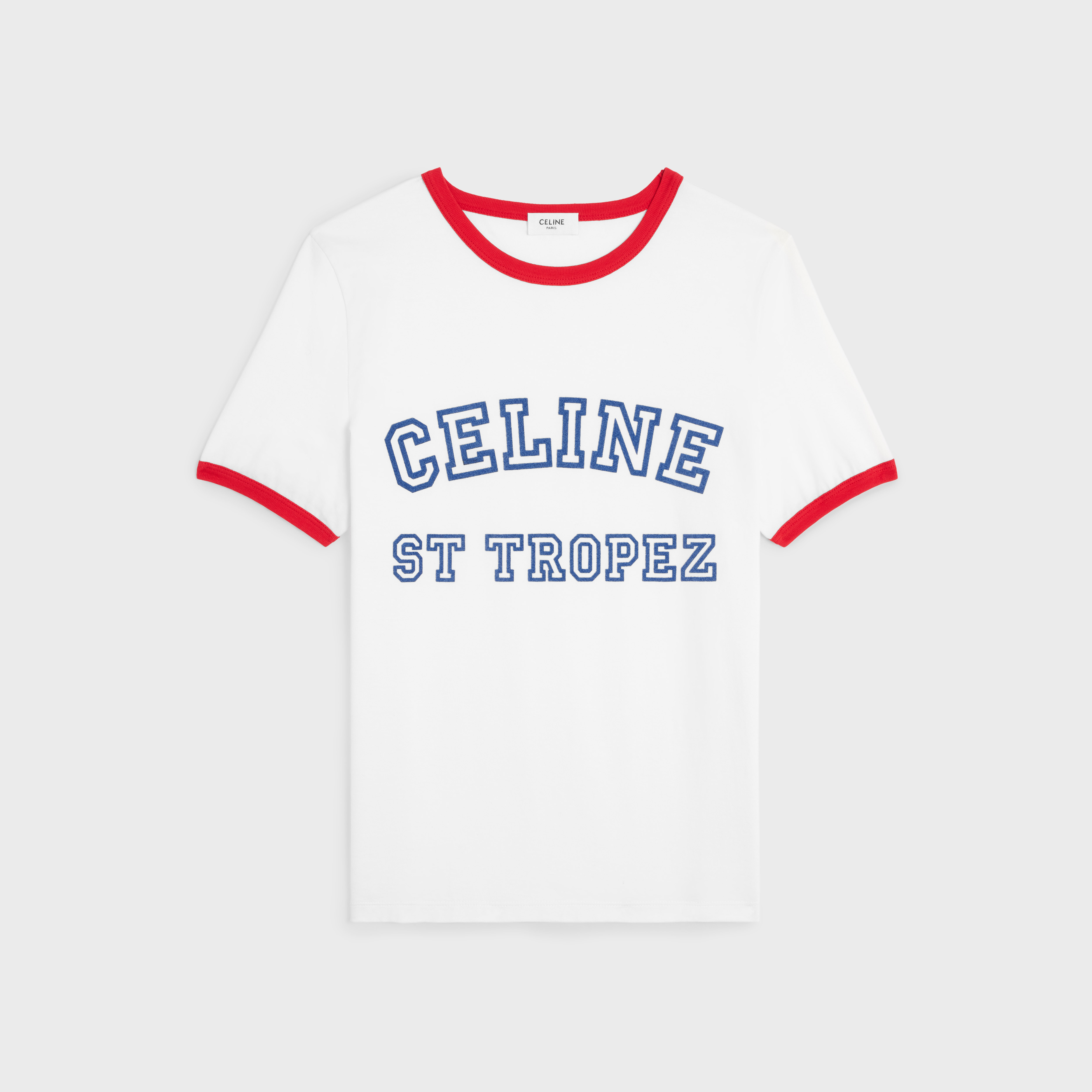 棉質平織布ST TROPEZ 70年代風格T-Shirt。NT$20,500（CELINE提供）
