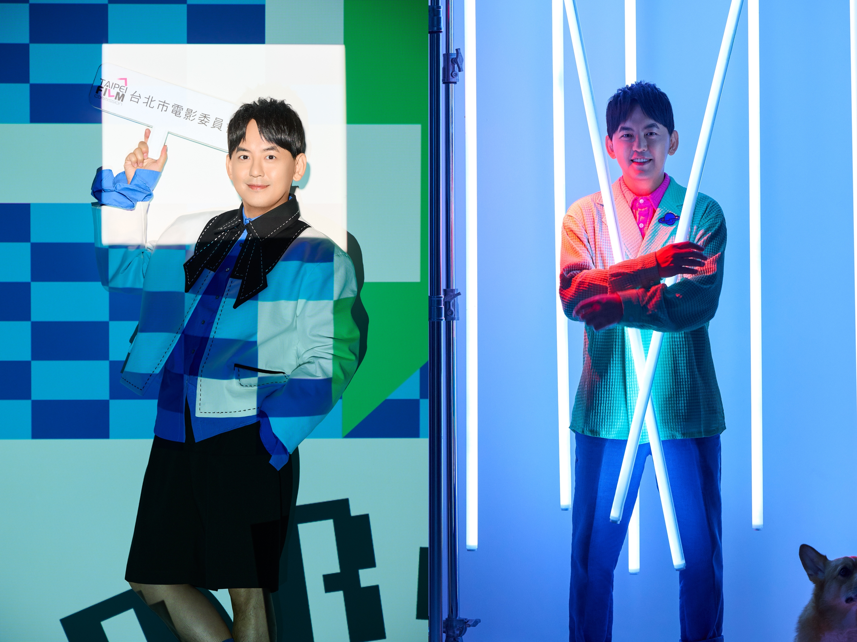 黃子佼前幾天前才官宣成為台北市影委會舉辦的「金片子大賽」代言人，在爆出性騷風暴後已遭暫停工作。（台北市影委會提供）