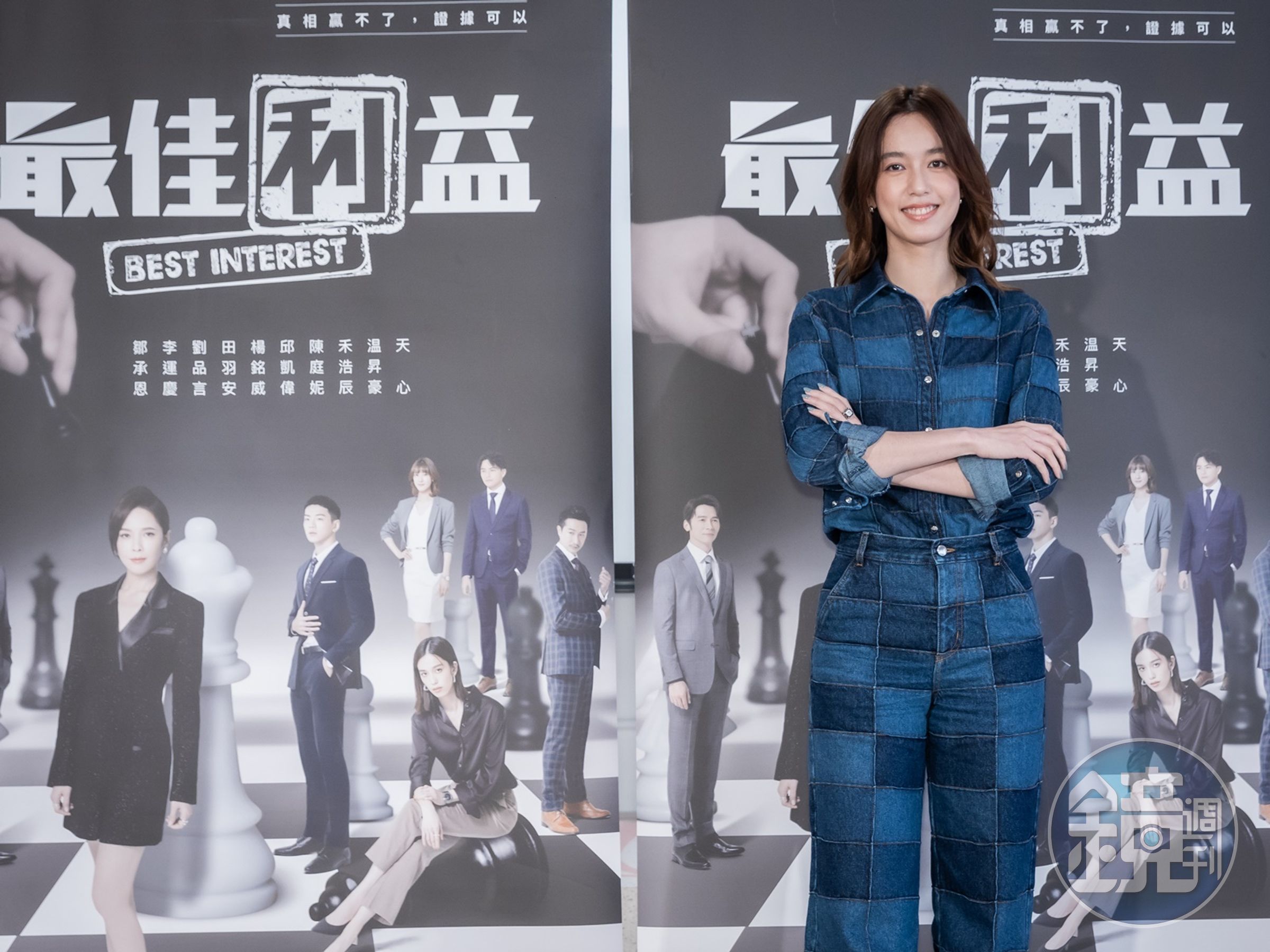 陳庭妮被問到宥勝遭爆性騷表示驚訝。(群之噰傳播股份有限公司提供)