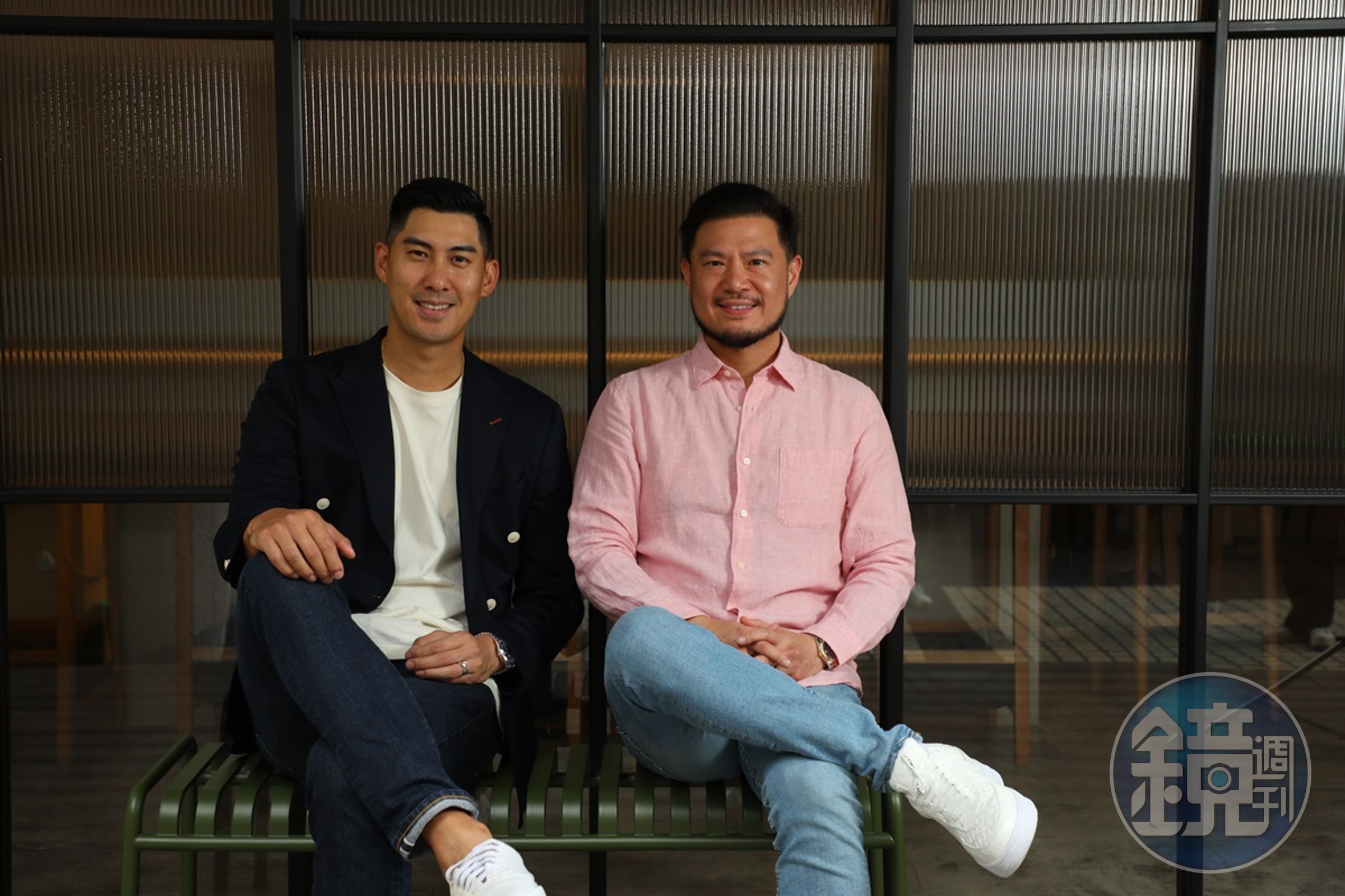 OSSU創辦人毛加恩James（左）與施振邦Parkson（右）致力將美式風格餐飲引進台灣。