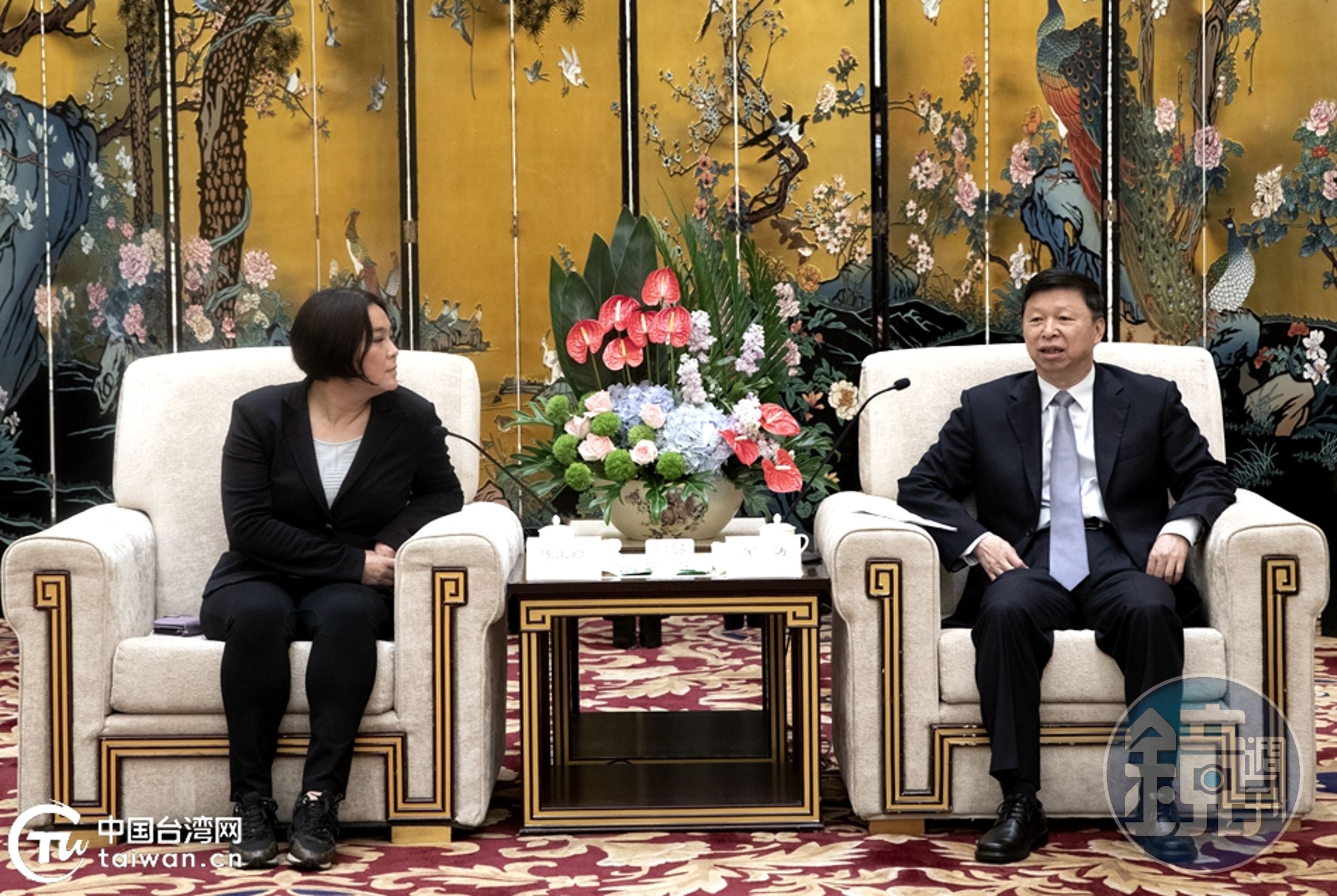 宋濤18日於廈門會見陳玉珍及台灣各界代表。(翻攝自國台辦官網)