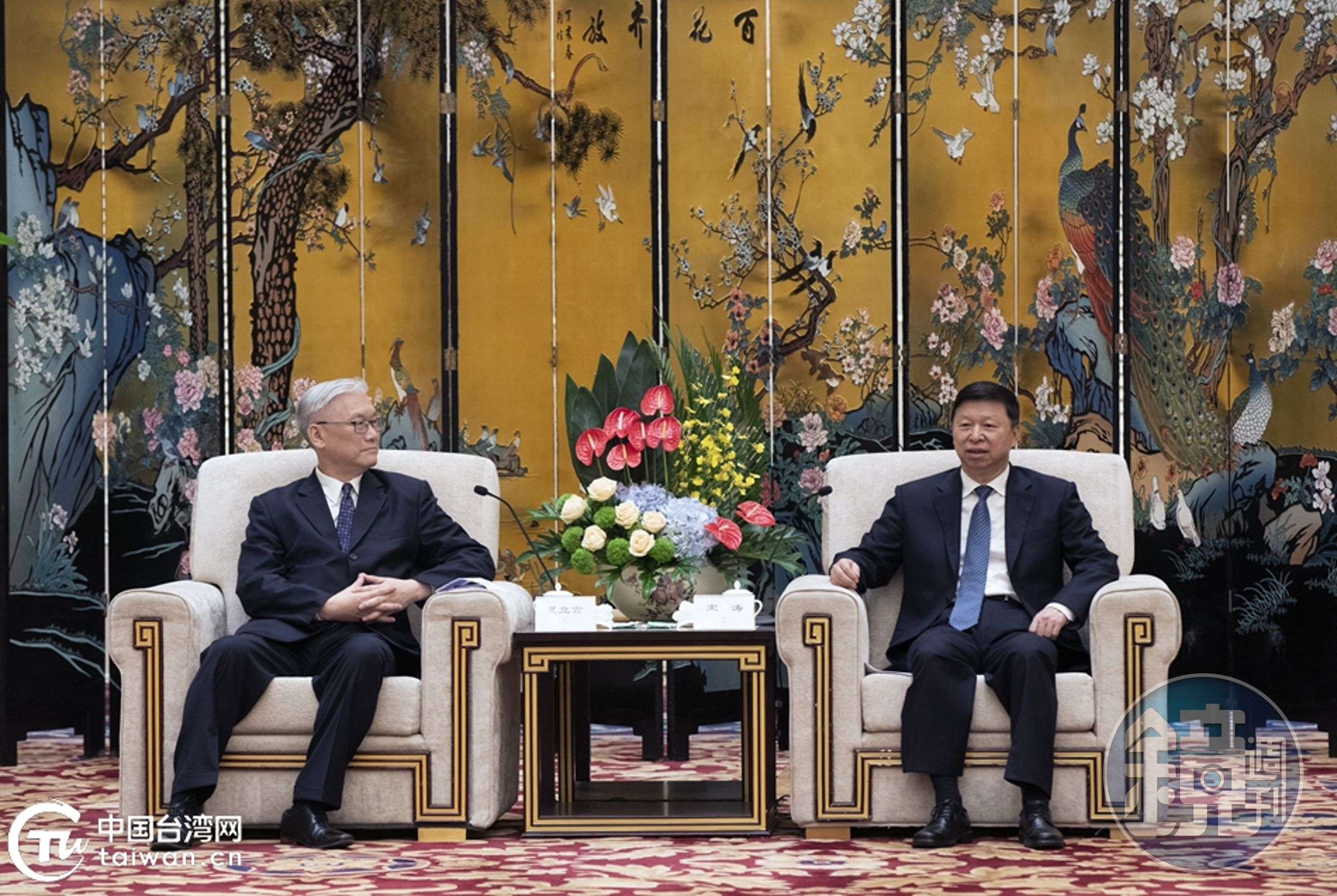 宋濤18日於廈門會見夏立言。(翻攝自國台辦官網)