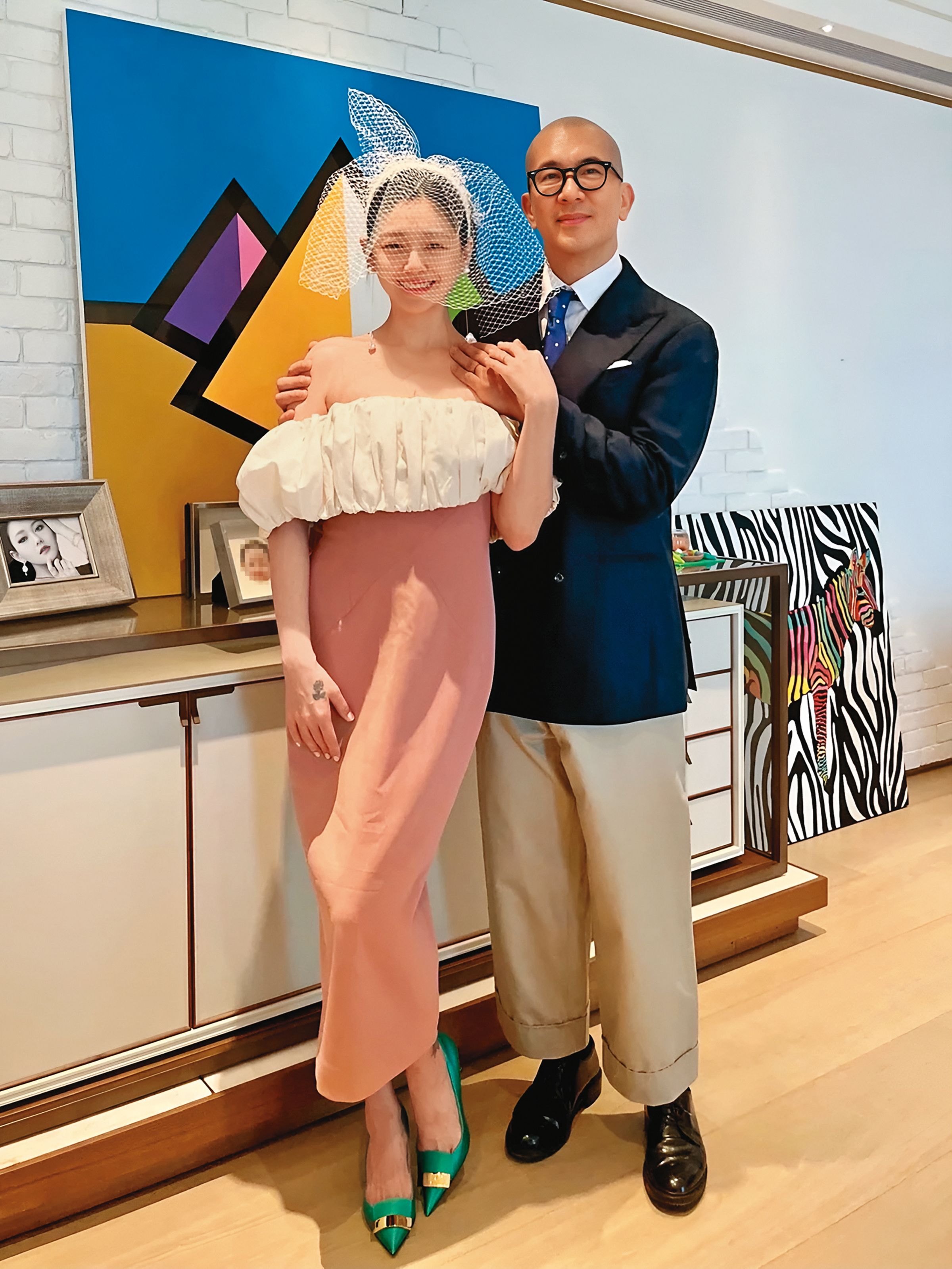 大S（左）和具俊曄（右）多年後重逢結婚，黃子佼卻爆曾與具俊曄在飯店嗑藥。（翻攝自大S徐熙媛IG）