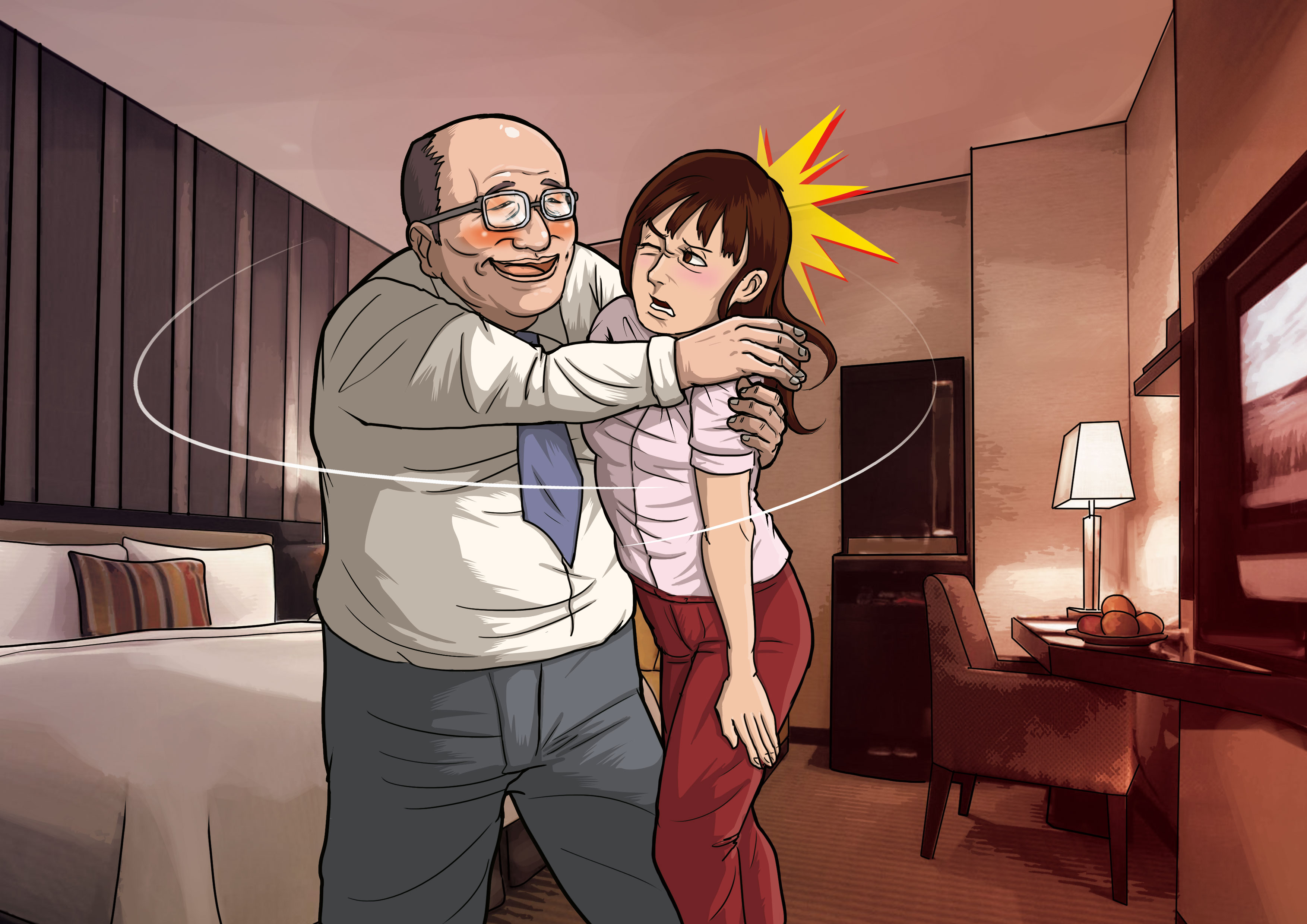 懲戒法院院長李伯道遭控在3月中的法官交流自強活動時，在旅館房間對女部屬熊抱性騷。（示意圖）