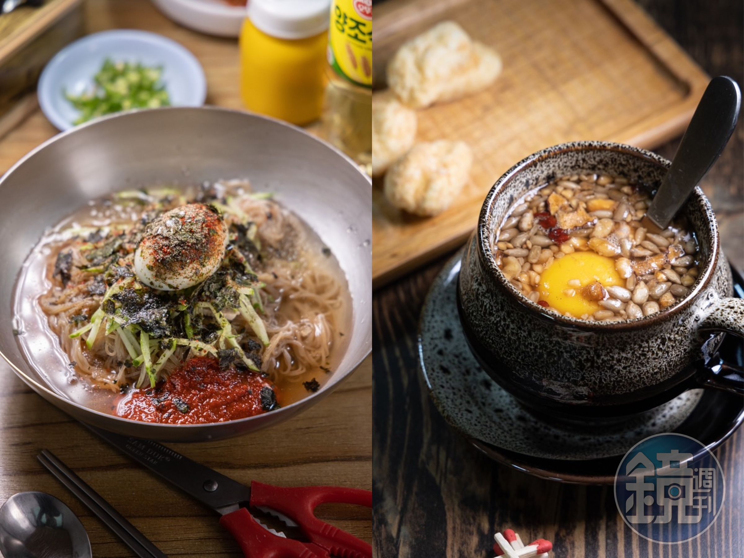 大龍市場裡除了販售小菜、乾貨等食品，也能體驗傳統補品茶飲及道地冷麵、湯飯。