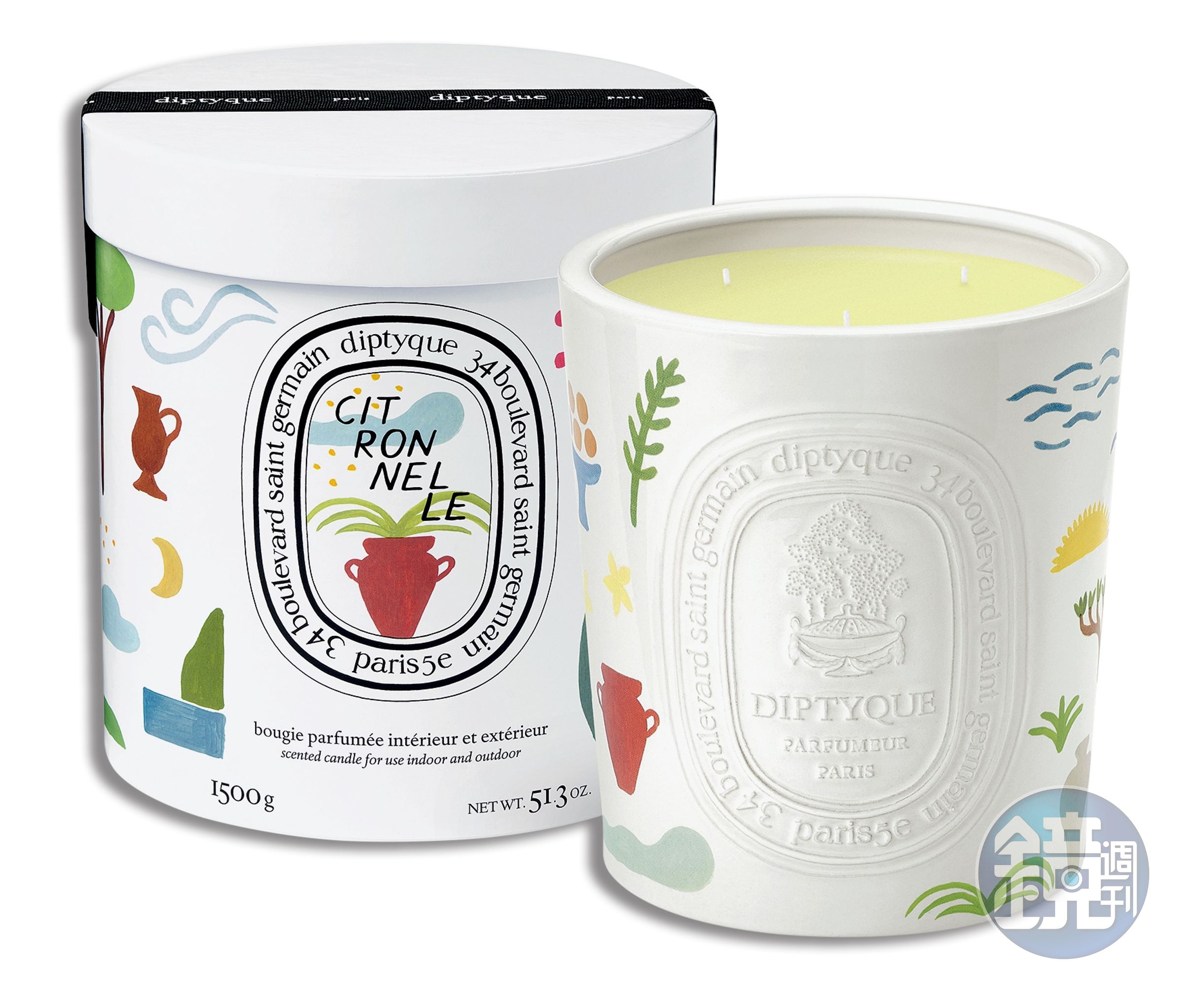 Diptyque 2023限量檸檬草香氛蠟燭 NT$11,000/1,500g(10/10 APOTHECARY提供)