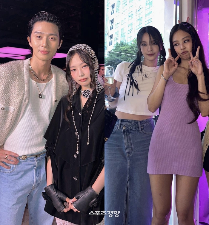朴敘俊緋聞女友xooos與BLACKPINK Jennie曾合照。（網路圖片）