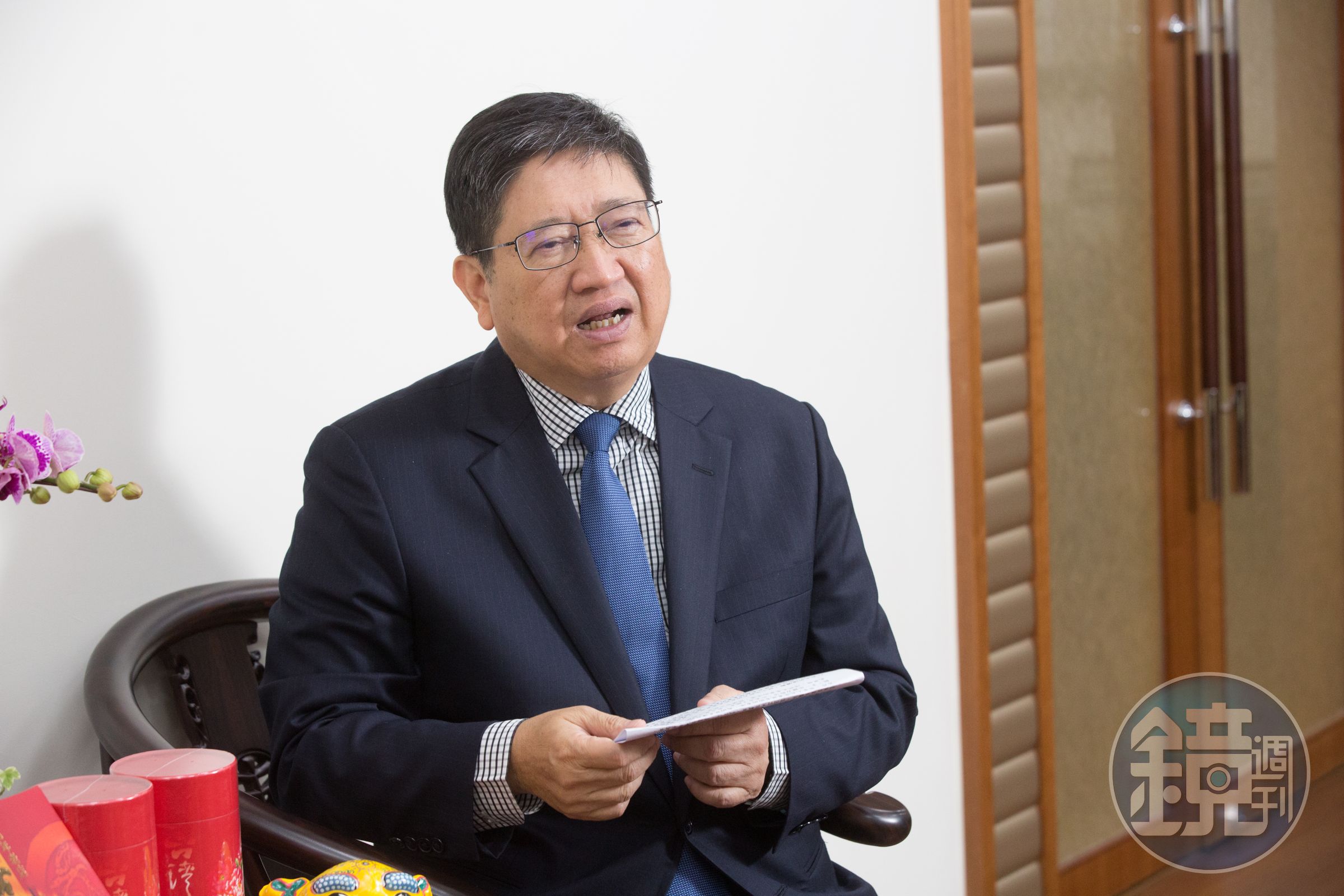 新竹縣長楊文科被質疑隱瞞出國行程,他說明是早就安排的既定行程,接到消息也立刻改機票回台。(本刊資料照)