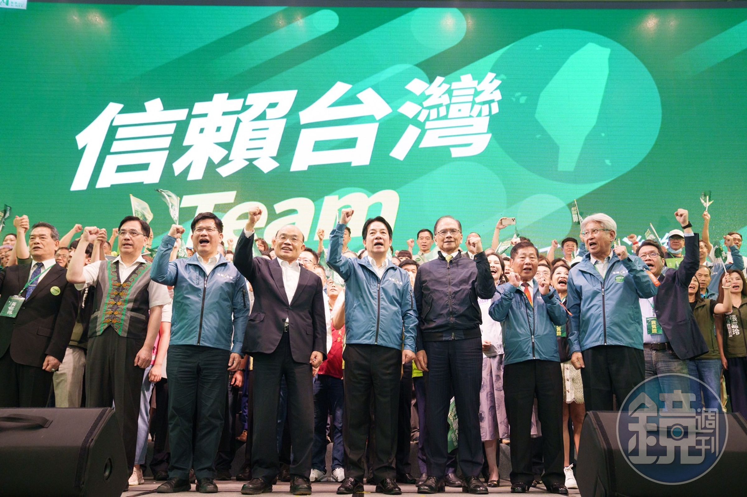 賴清德的信賴台灣之友會成立大會今在新北市登場,黨內大咖到場助陣力挺。(翻攝自賴清德臉書)
