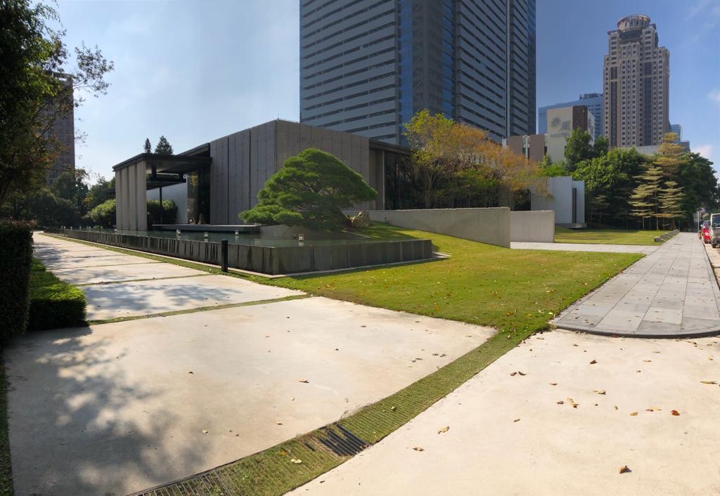 聯聚推出第一個商辦作品，為和國際建築大師隈研吾合作的中維大廈 Kuma Tower。（聯聚建設提供）