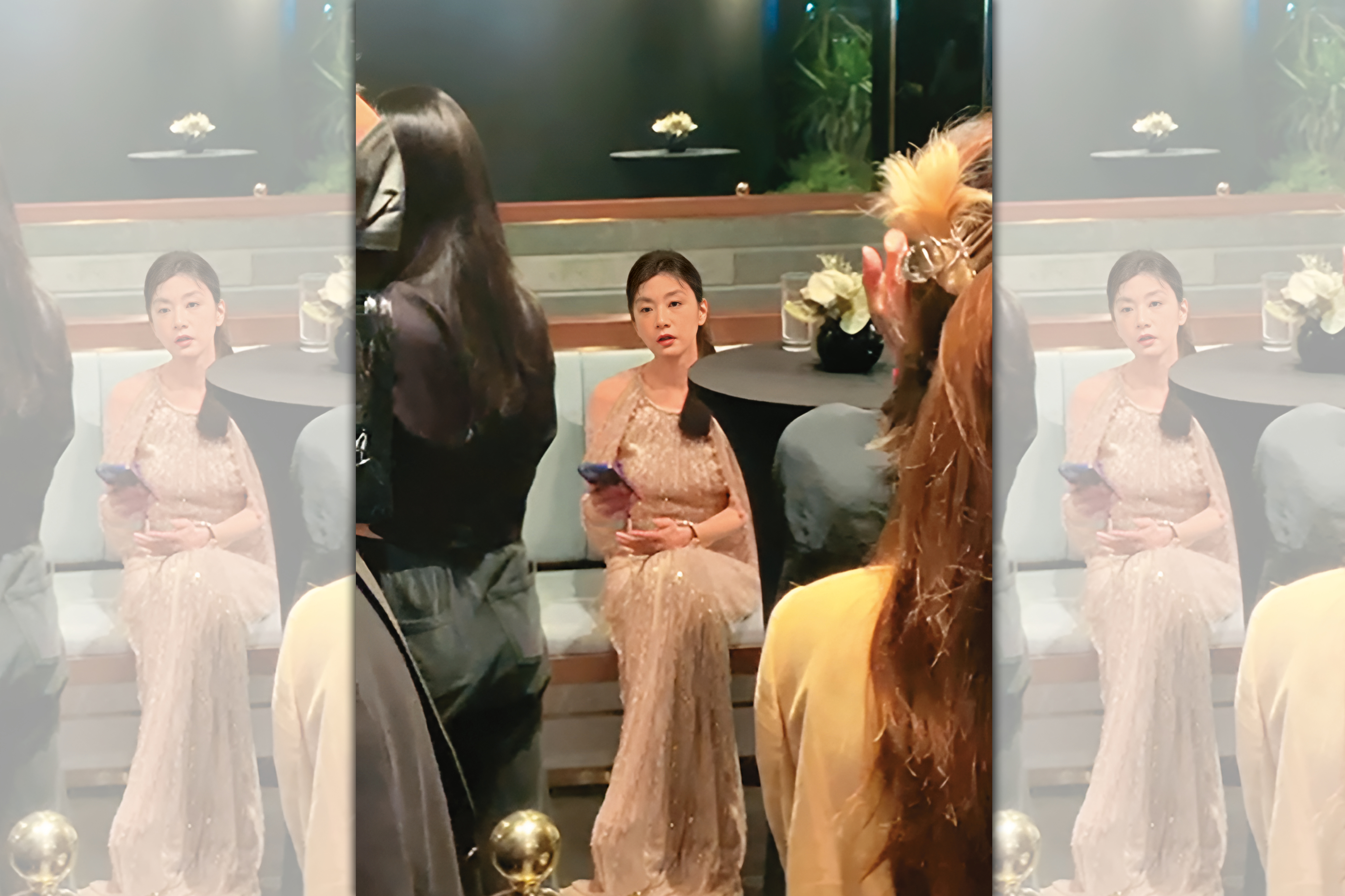 就算暫無新的影視作品，但賈靜雯仍獲邀出席上海電影節的時尚派對，驗證近期在《乘風2023》贏來的高人氣。（讀者提供）