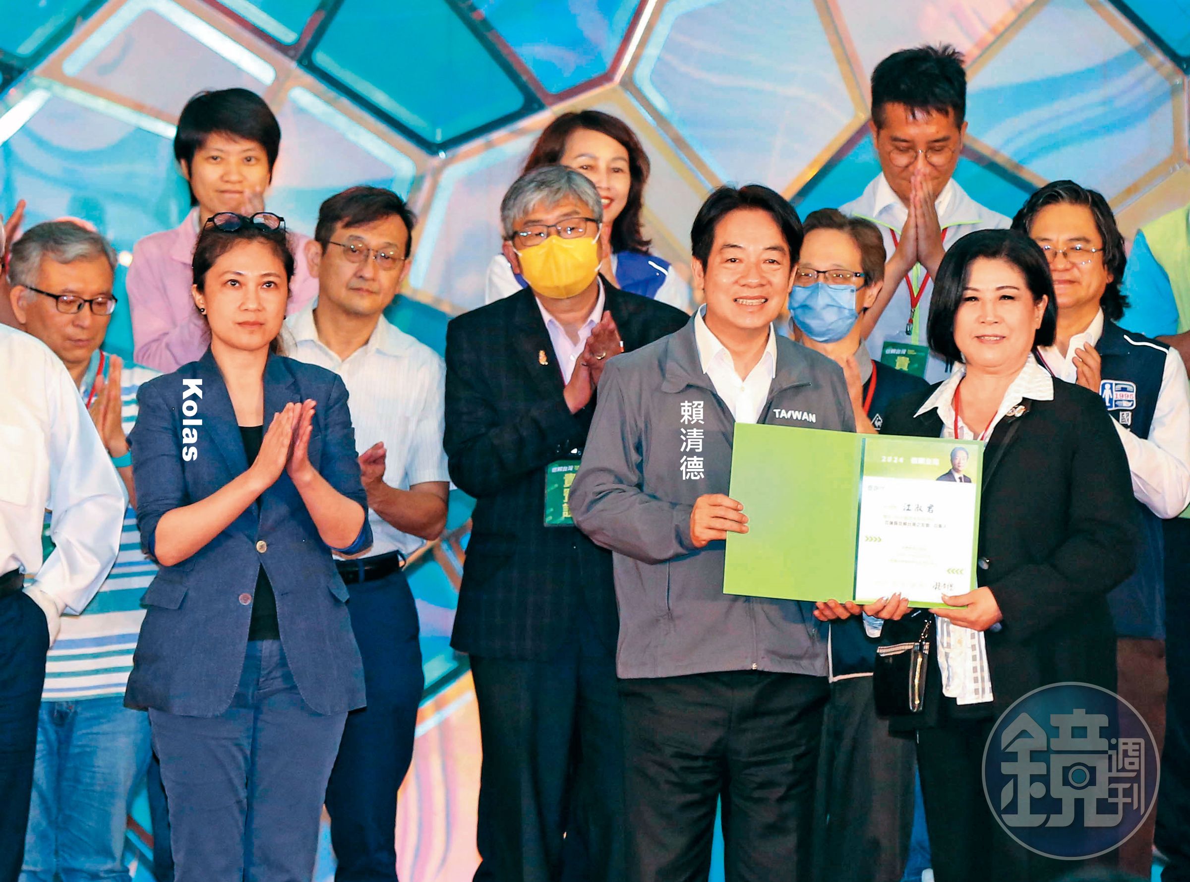 2023年6月17日15:48,花蓮信賴台灣之友會成立,現場有人推薦Kolas選立委。