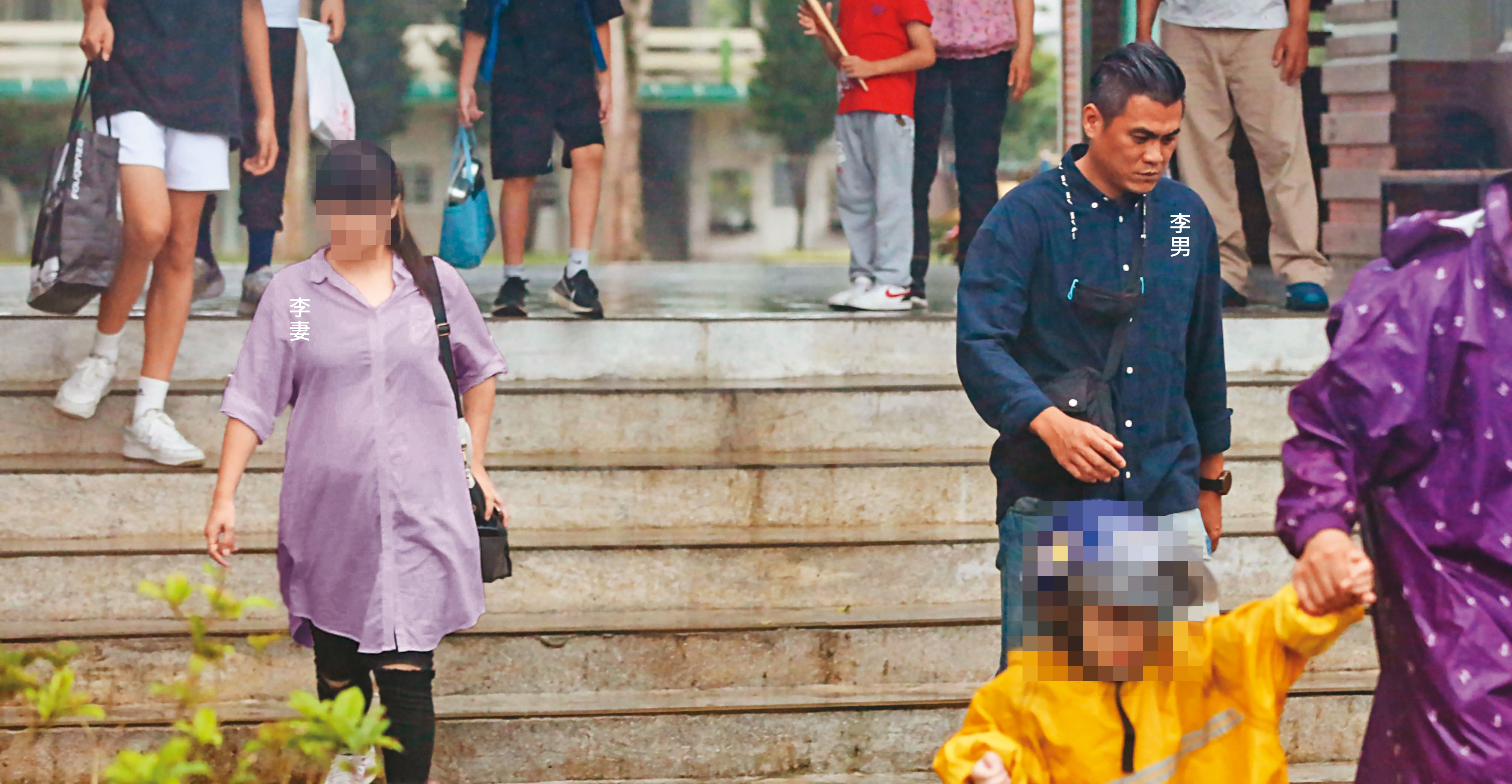 2023年6月16日15：27，因Kolas的介入，李男家庭關係驟變。（李妻衣服已變色處理）