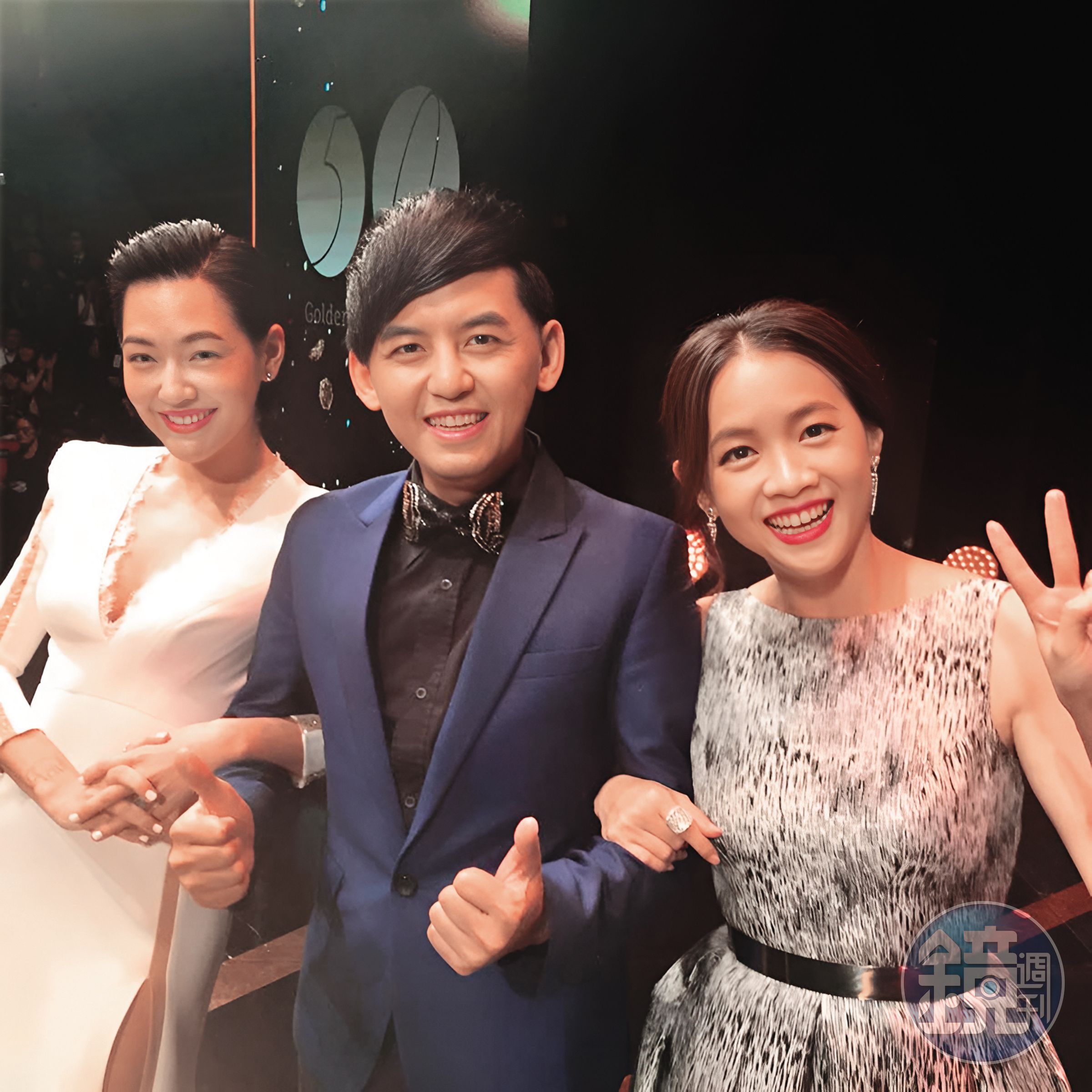 過去黃子佼(中)與曾寶儀(右)、小S(左)的三角關係,一度在檯面上和解,如今舊事再被討論,小S告官、曾寶儀沒被掃到。(翻攝自曾寶儀臉書)