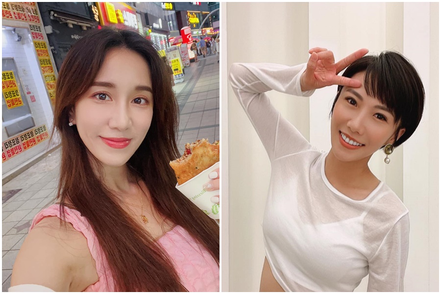 對於大牙（右）今天的爆料，身為當時同事的Apple（左）似乎早就略知一二。（左圖翻攝自黃愛波臉書，右圖翻攝自周宜霈臉書）