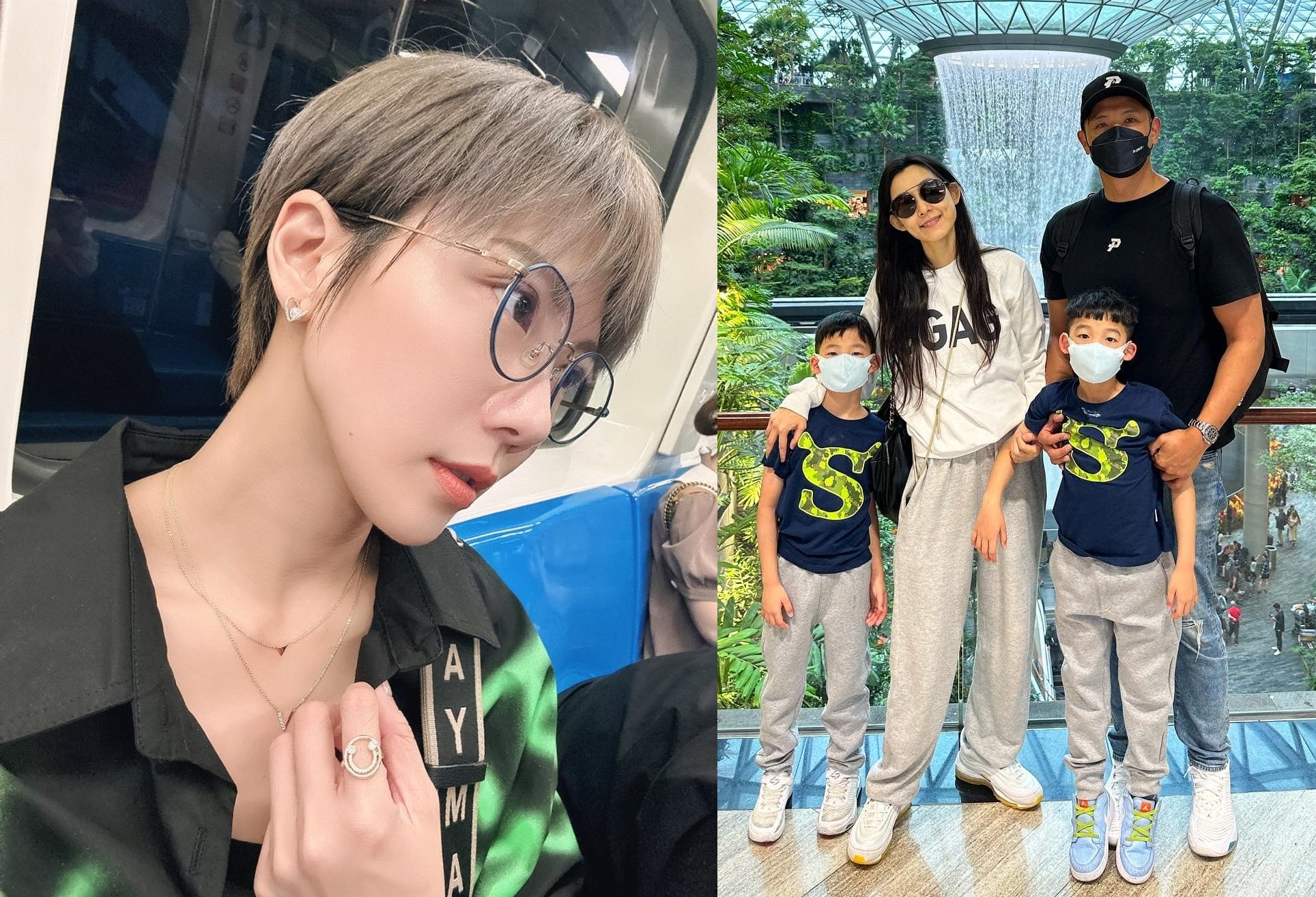 黑人出事，范范驚傳失聯，唐綺陽的「運勢週報」預言算是成功，不過網友多半站在自爆受害的大牙（左）那邊。（翻攝臉書）