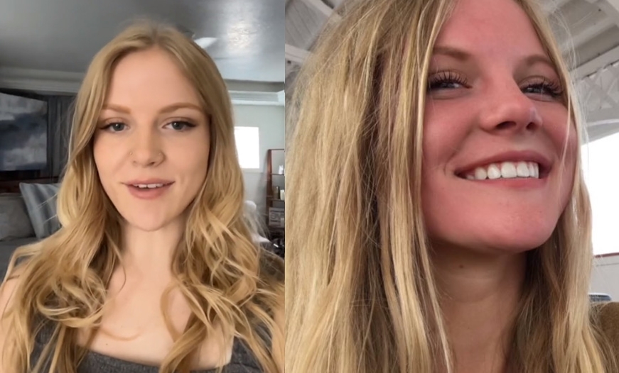 貝拉在沙灘曬日光浴忘記擦防曬，沒想到竟導致臉部腫脹。（翻攝抖音@bobamilftea）