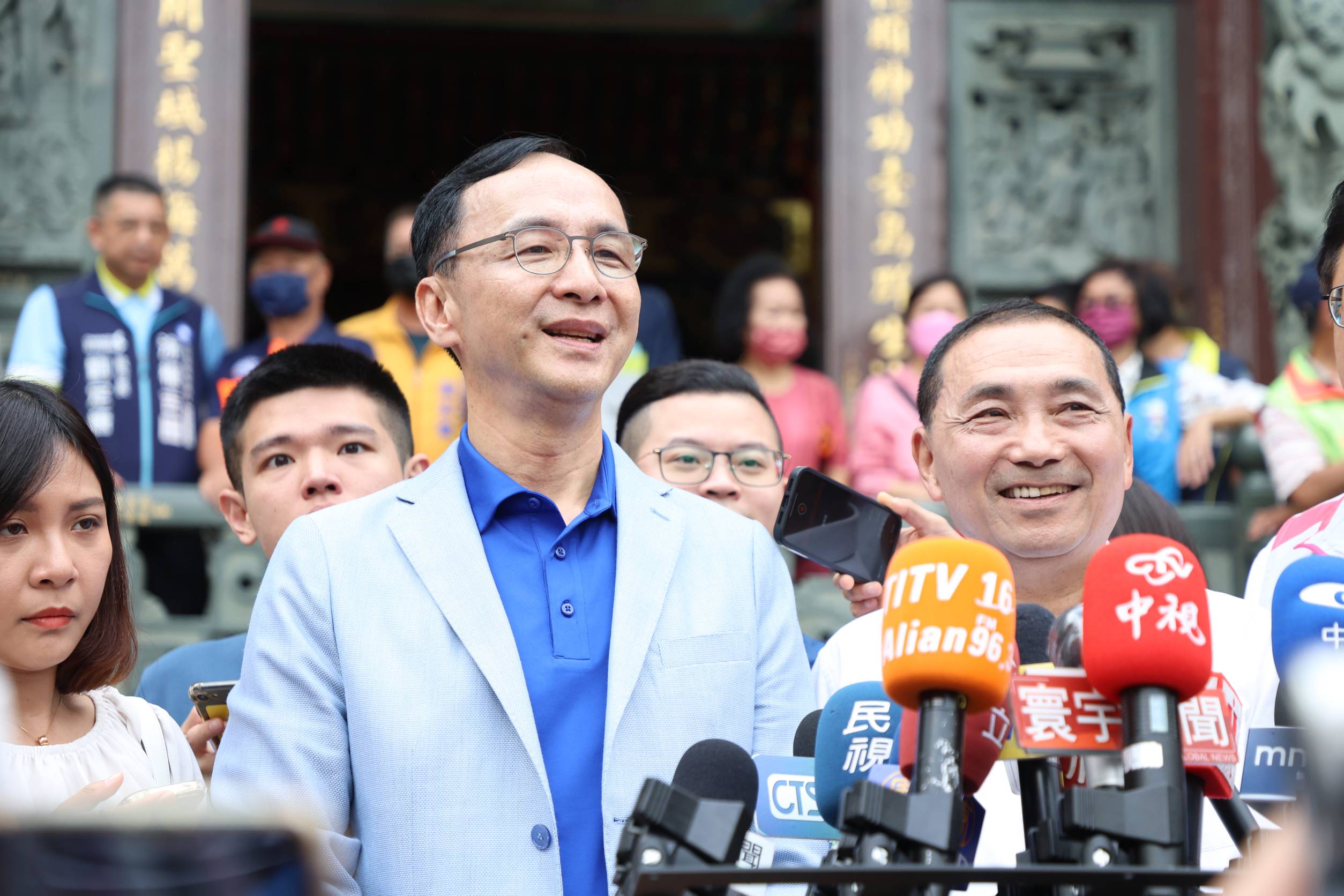 朱立倫坦言,過去一個多月的選舉腳步的確凌亂,要調整腳步,團結為侯友宜加油。(資料照,國民黨提供)