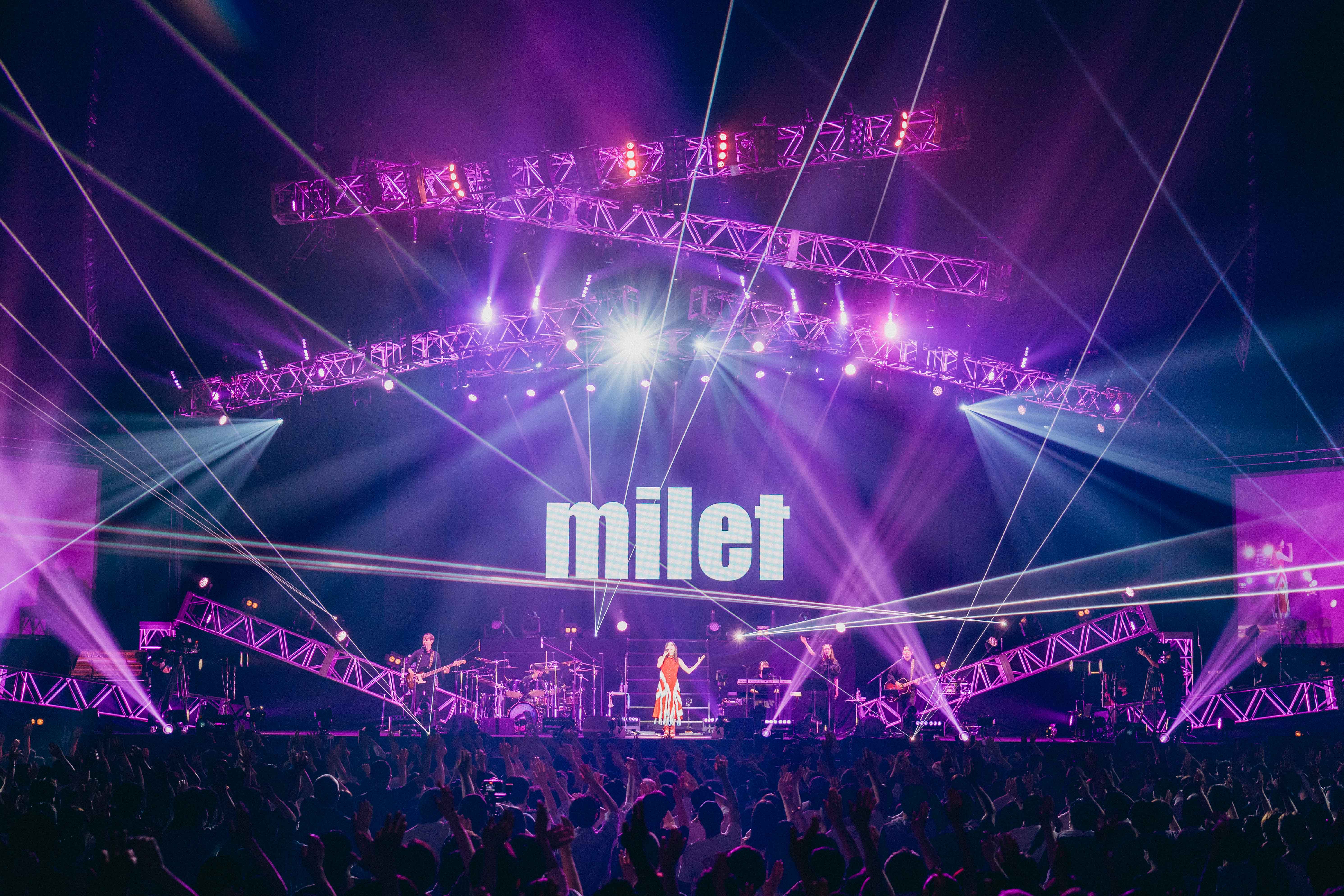 milet親自參與演唱會各環節製作，包含服裝到舞台設計，投注不少時間和心血。（大鴻藝術提供，Photographer / 入日伸介）