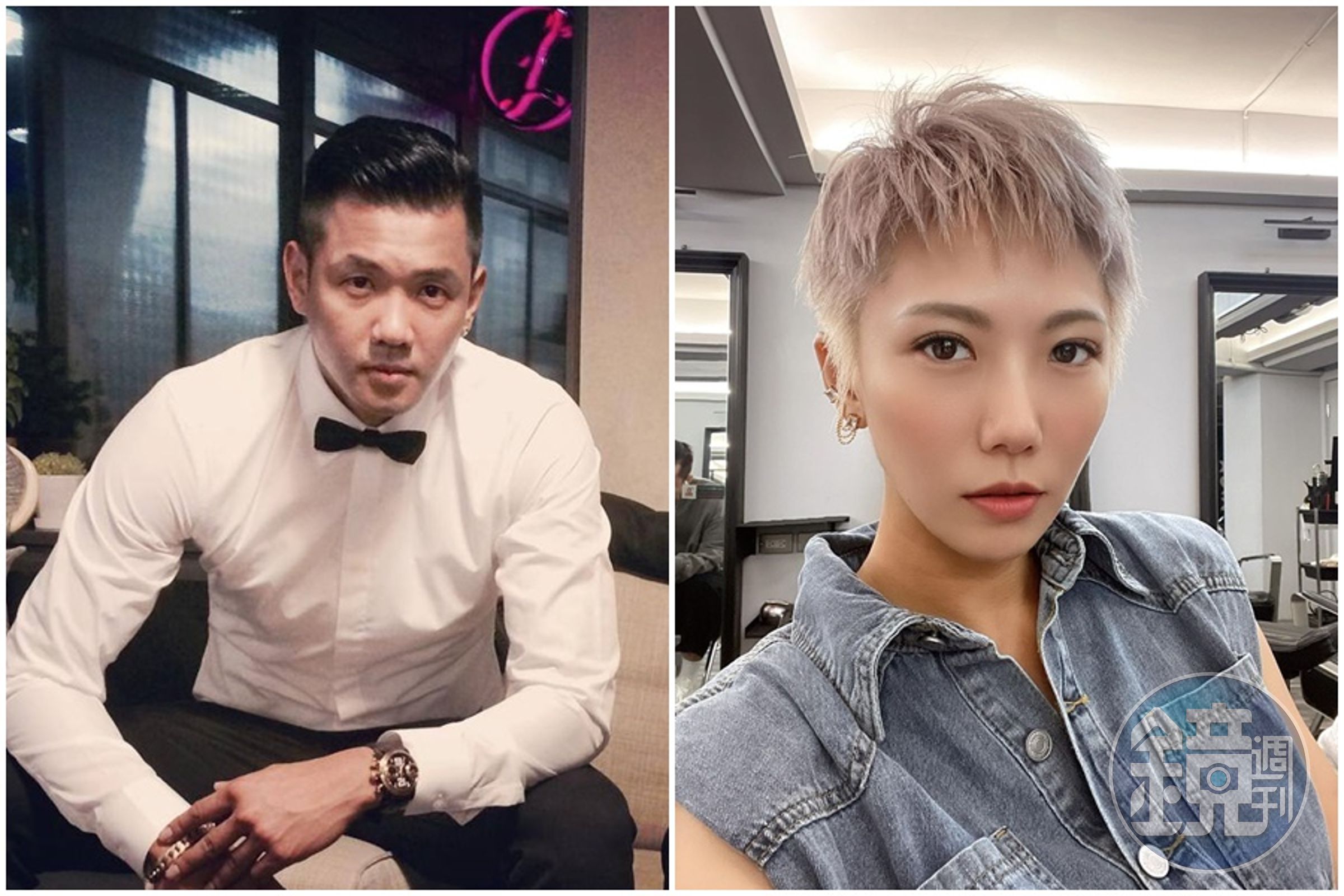 女藝人大牙（周宜霈）今天發文指控11年前，遭時任老闆陳建州在飯店內強抱性騷，她不斷反抗才逃過一劫。（翻攝自陳建州、大牙臉書）
